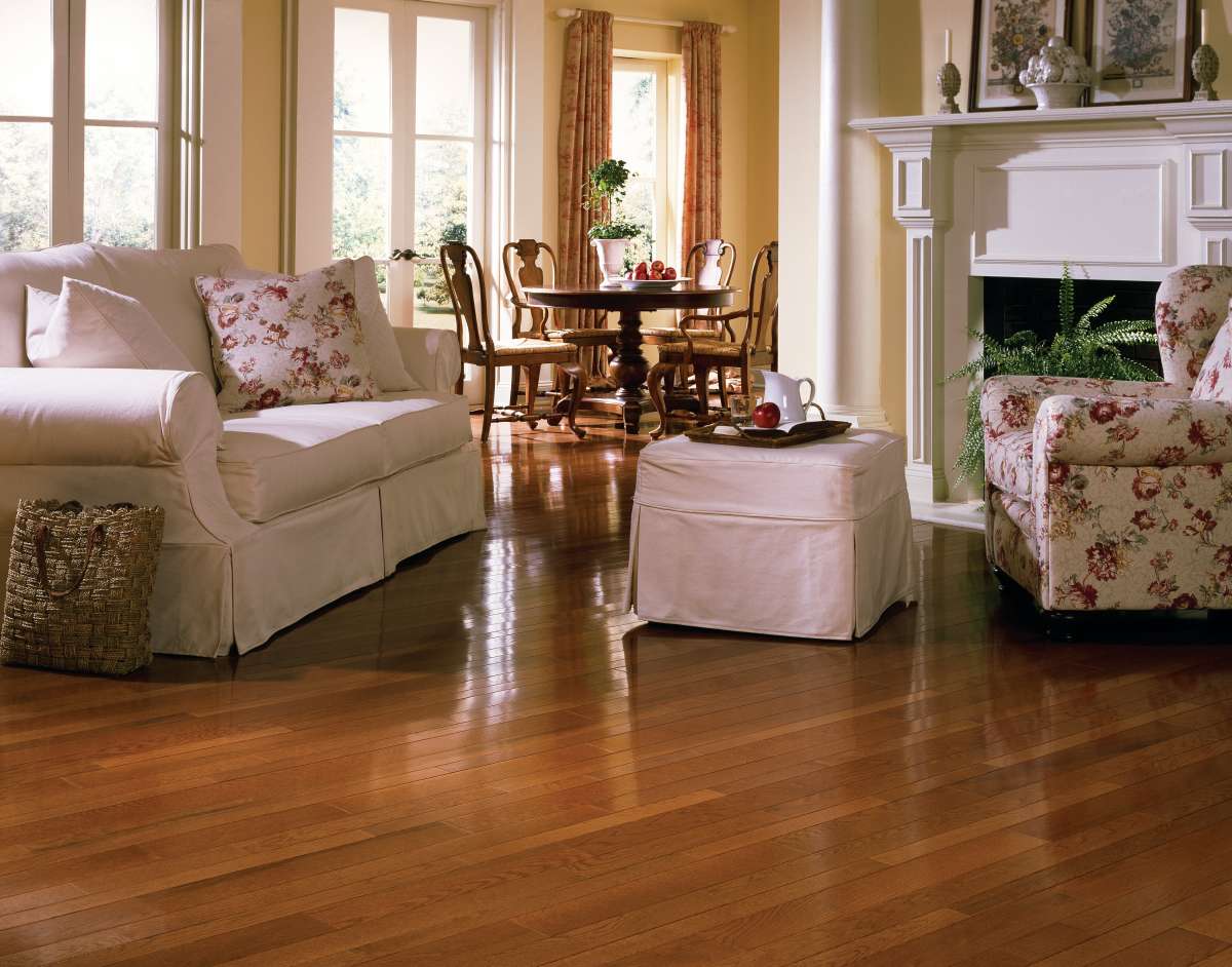 Somerset Color Plank White Oak Gunstock 5" 3/4" Solid Hardwood Flooring - Image 2