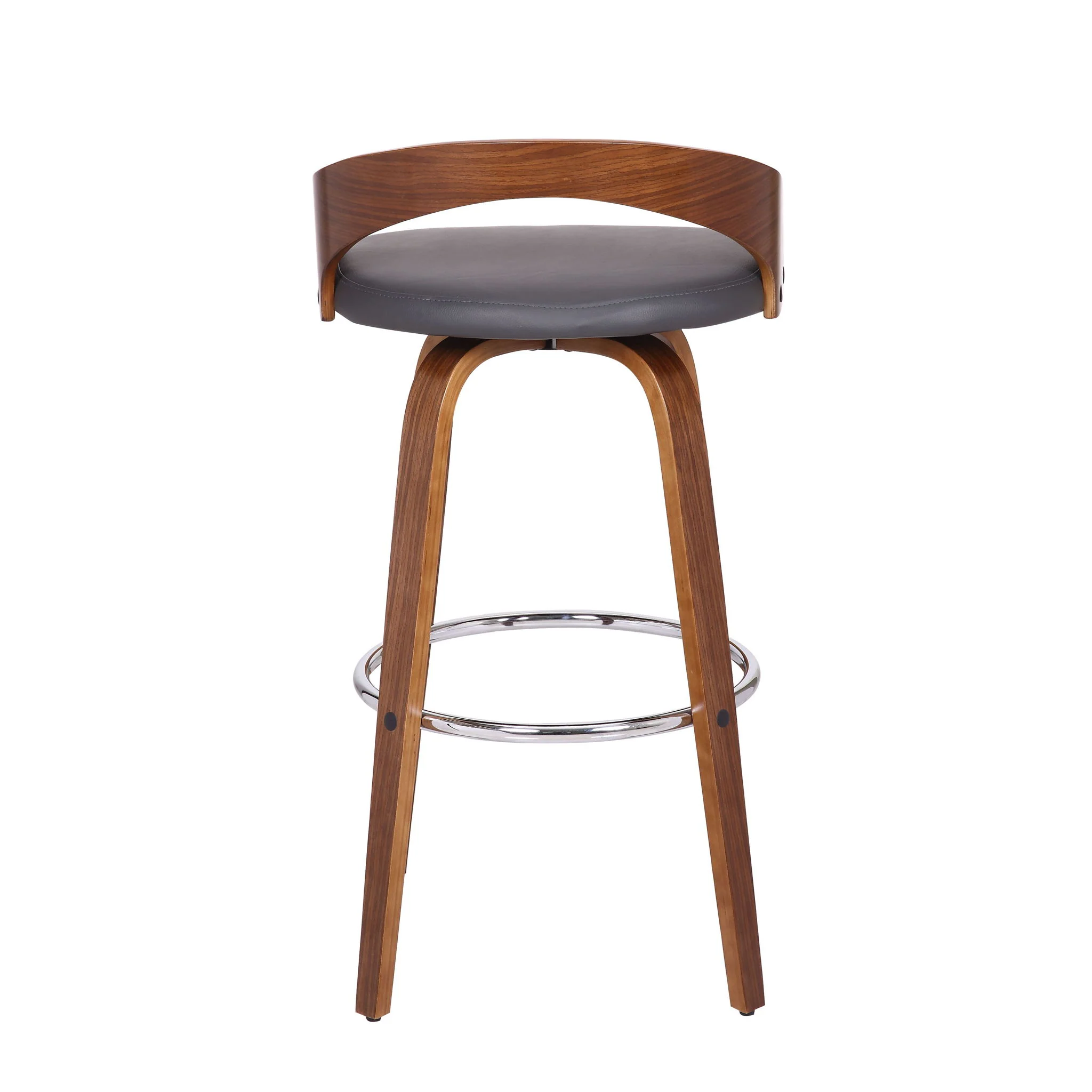 Sonia - 30" Bar Height Swivel Bar Stool - Walnut Wood - Image 42