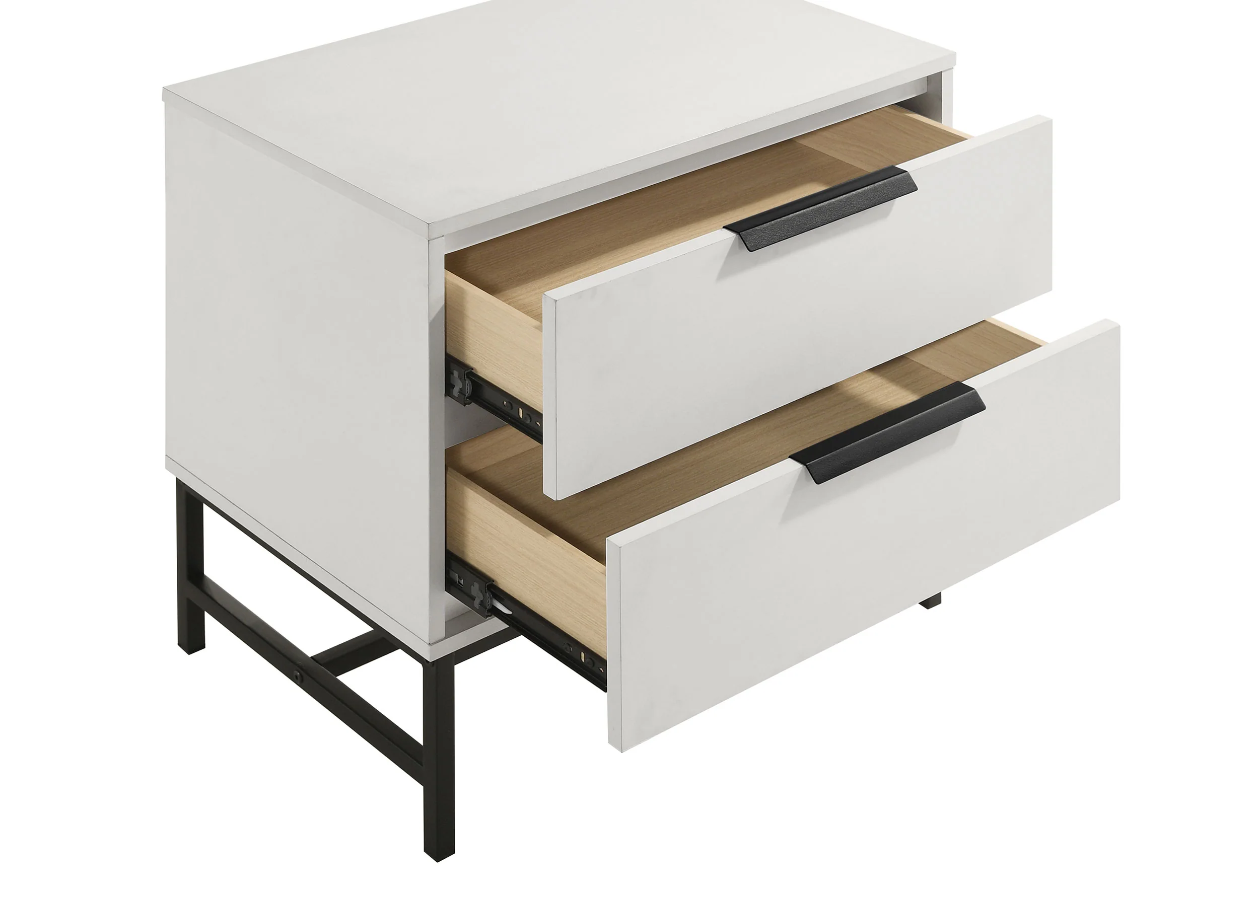 Sonora 2-Drawer Nightstand, White - Image 8