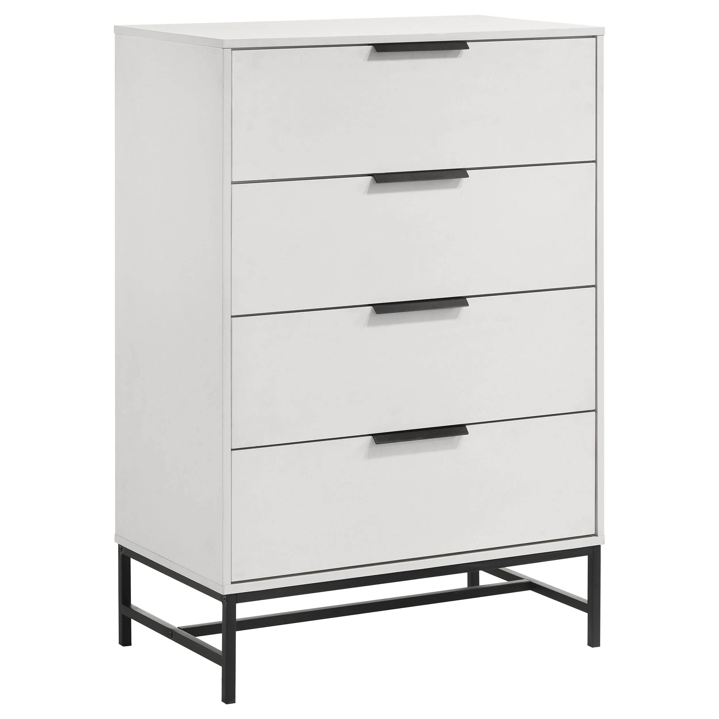 Sonora 4-Drawer Bedroom Chest, White