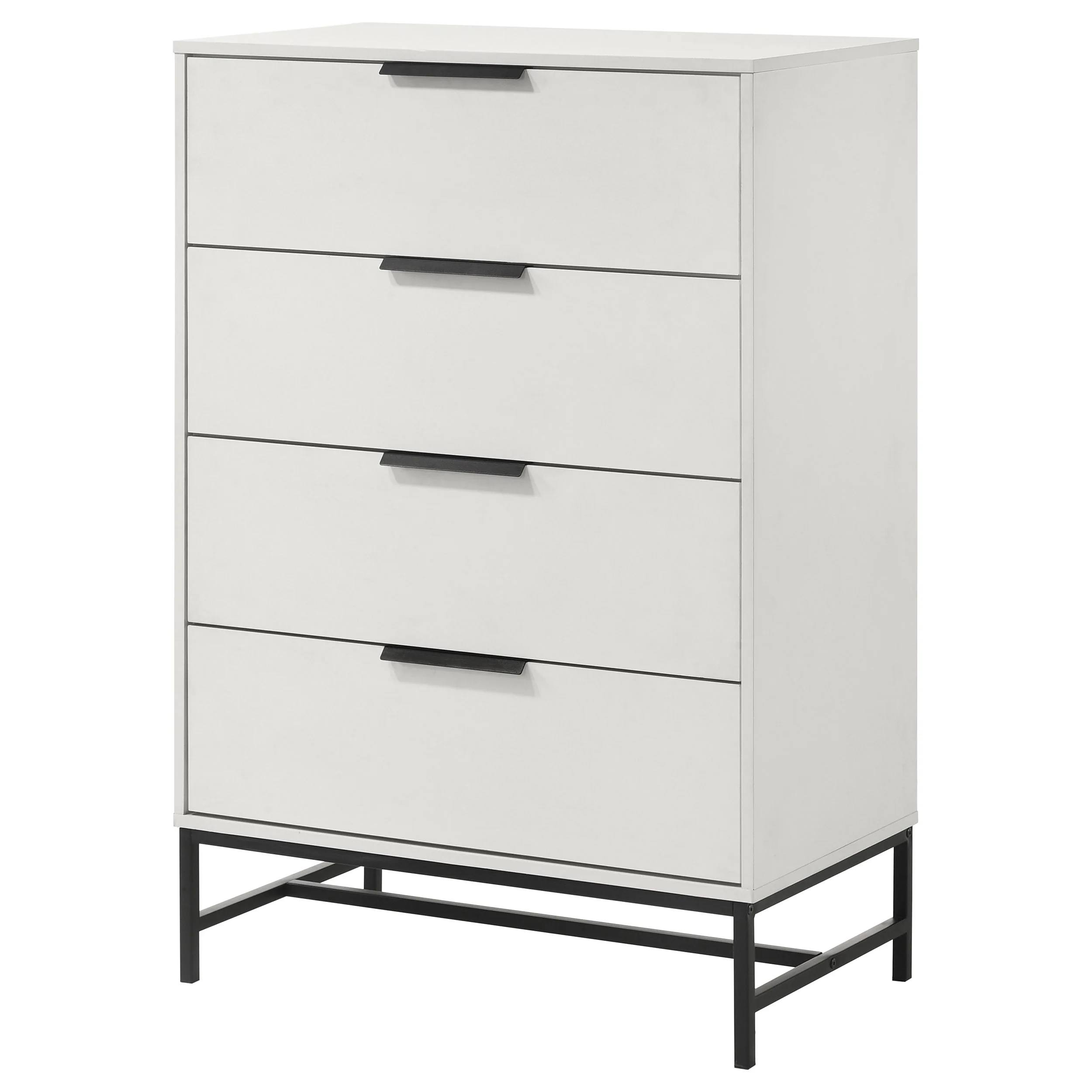 Sonora 4-Drawer Bedroom Chest, White - Image 3