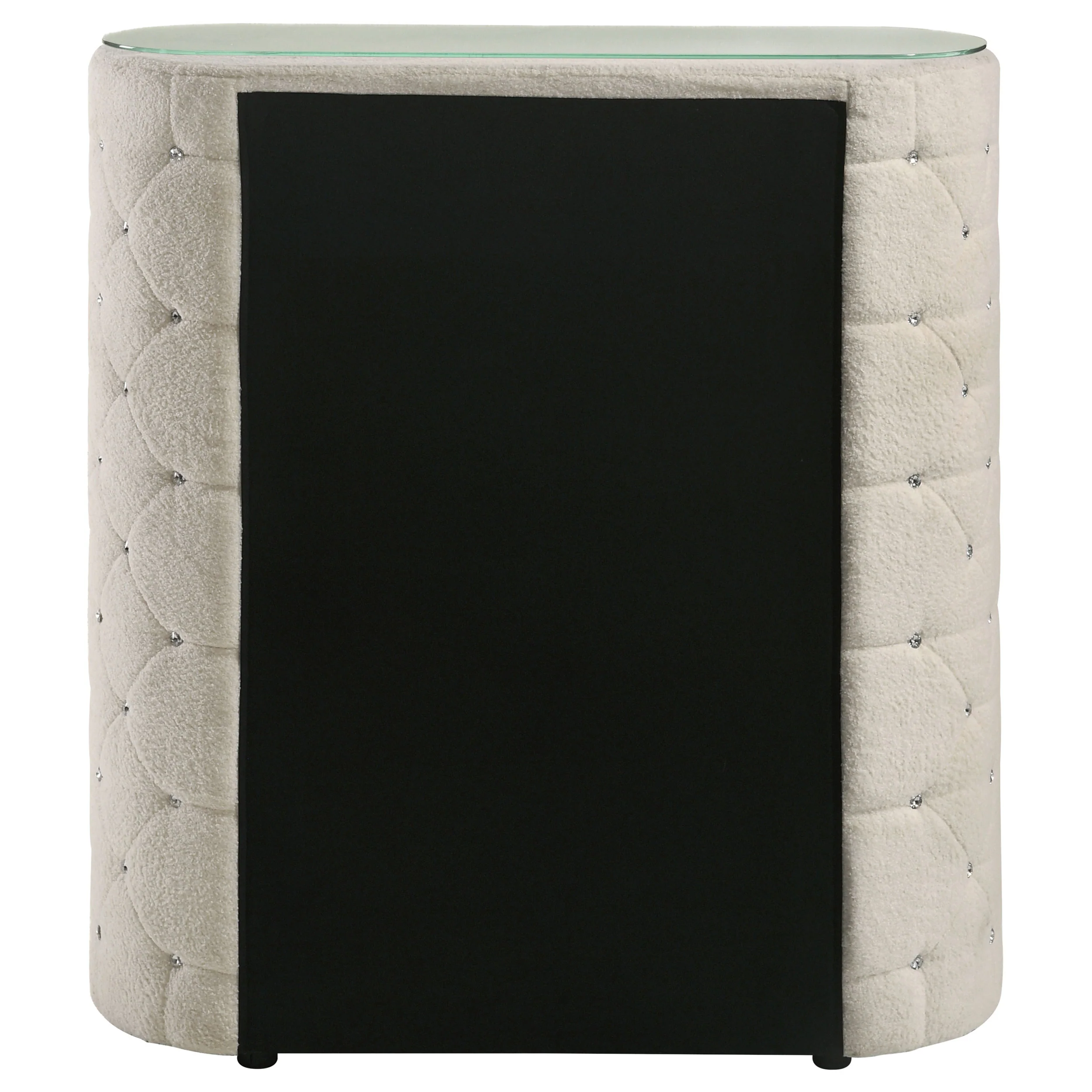 Sonya 5-Drawer Upholstered Chest, Ivory Bouclé - Image 9