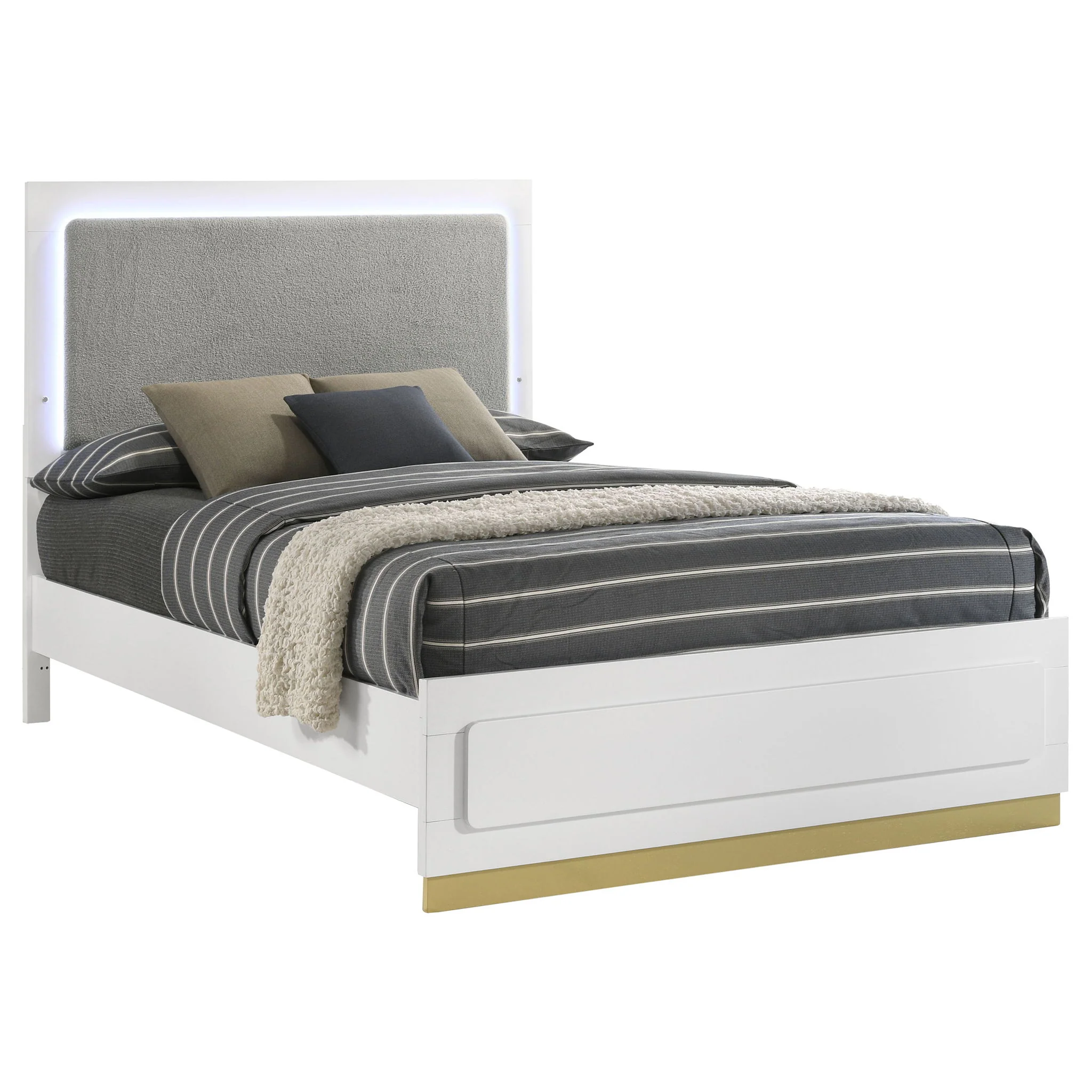 Sophia - Panel Bed With LED Headboard - Image 36