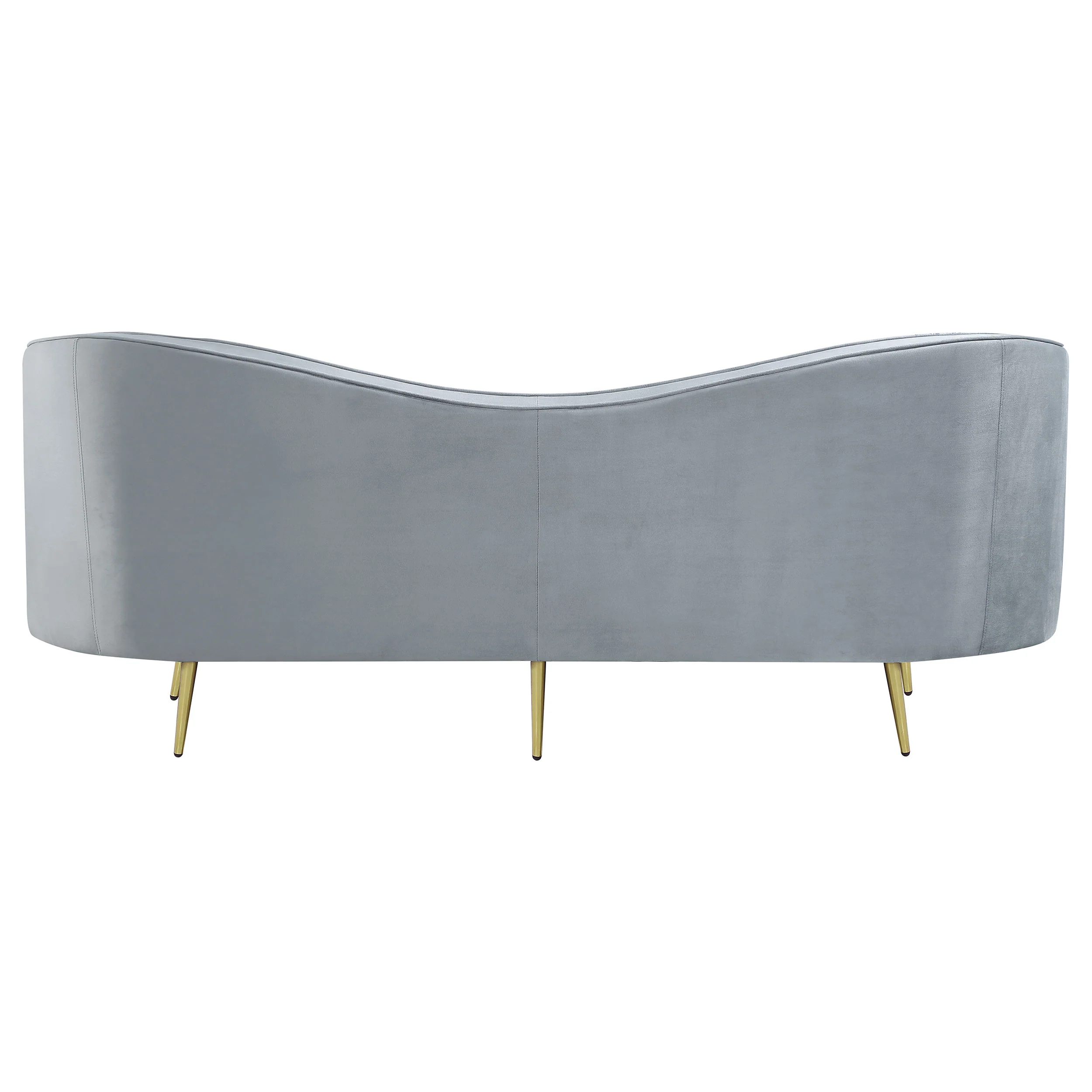 Sophia Upholstered Channel Tufted Sofa Grey - Image 6