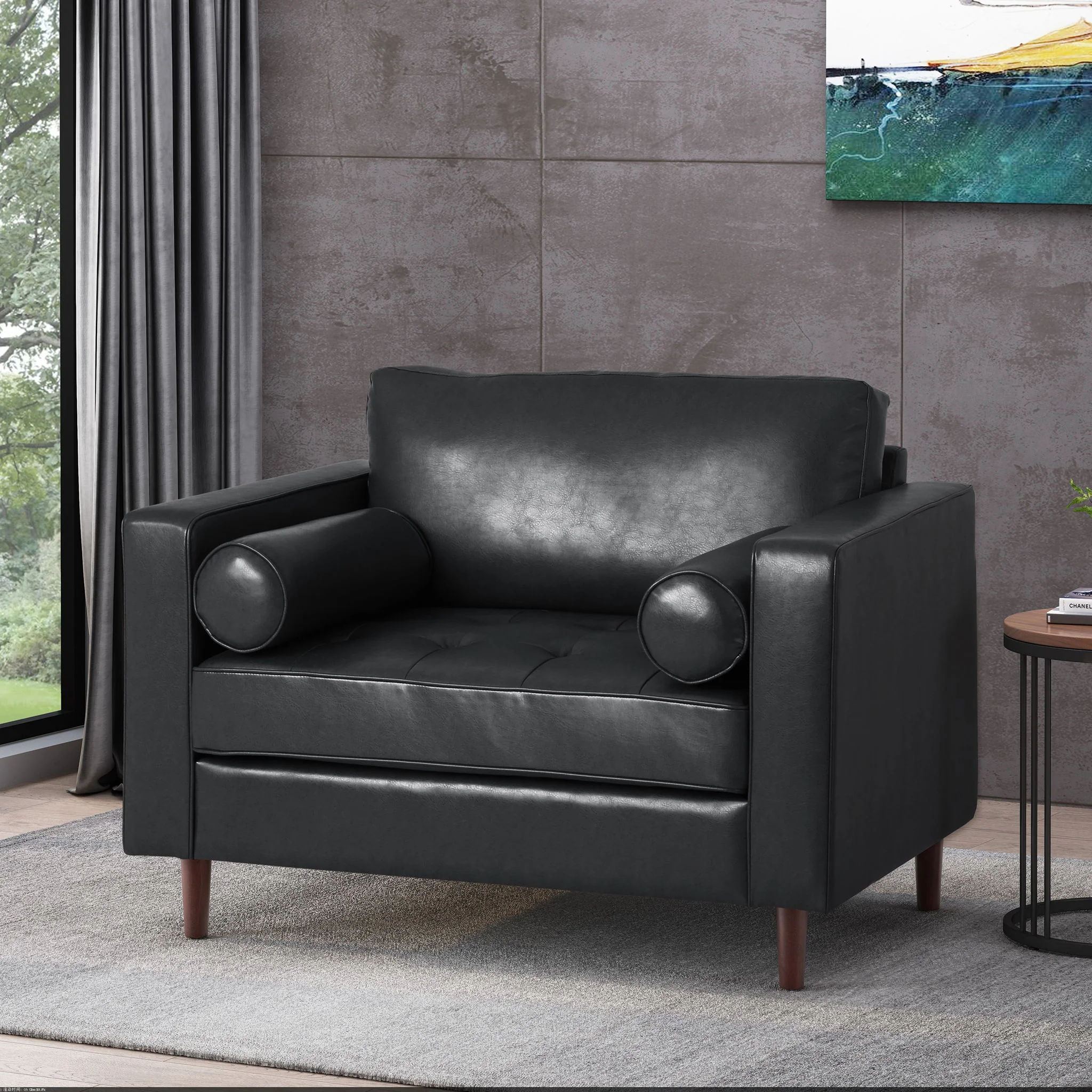 Sophisticated Club Chair With Relaxing Comfor - Image 16