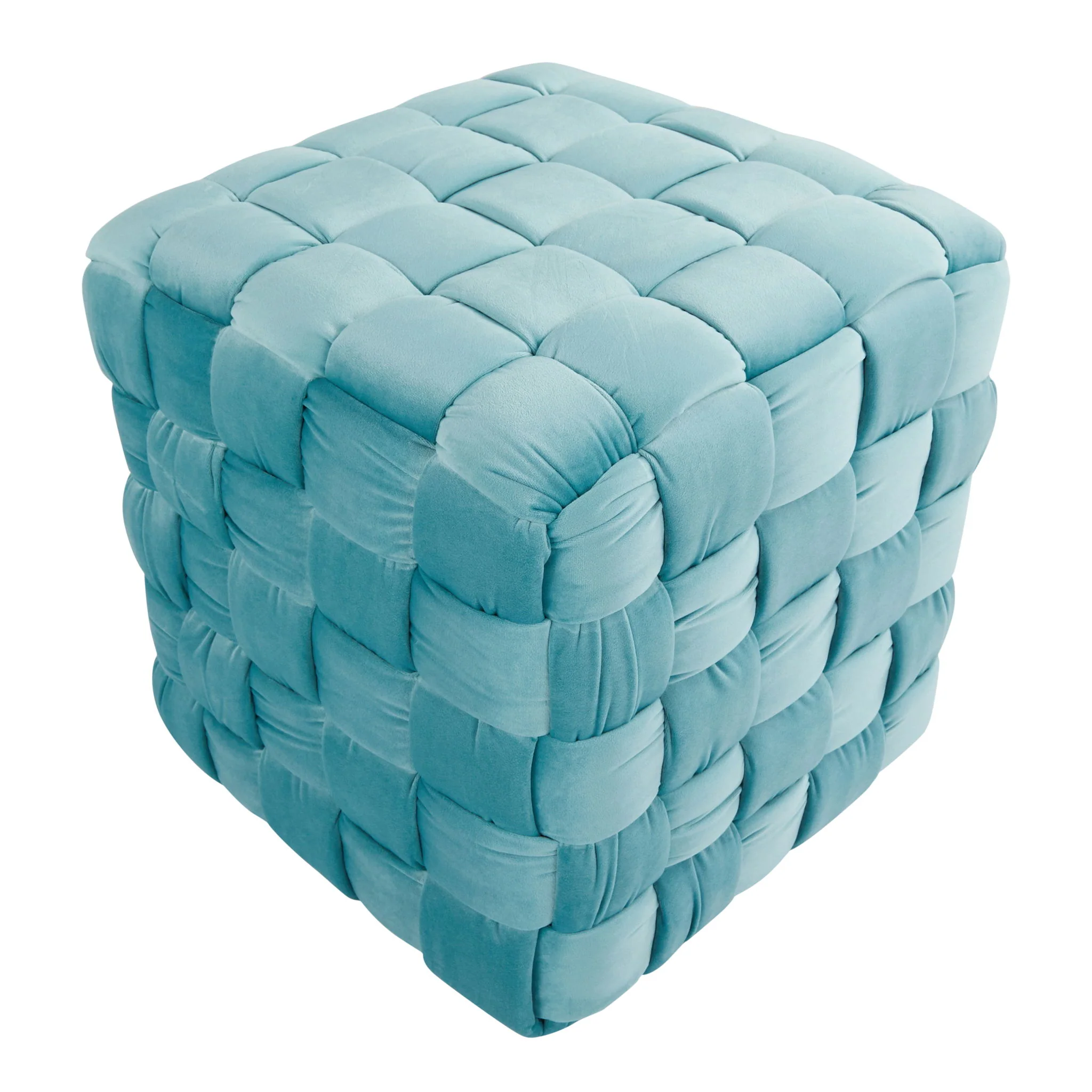 Square Braided Ottoman - - Image 11
