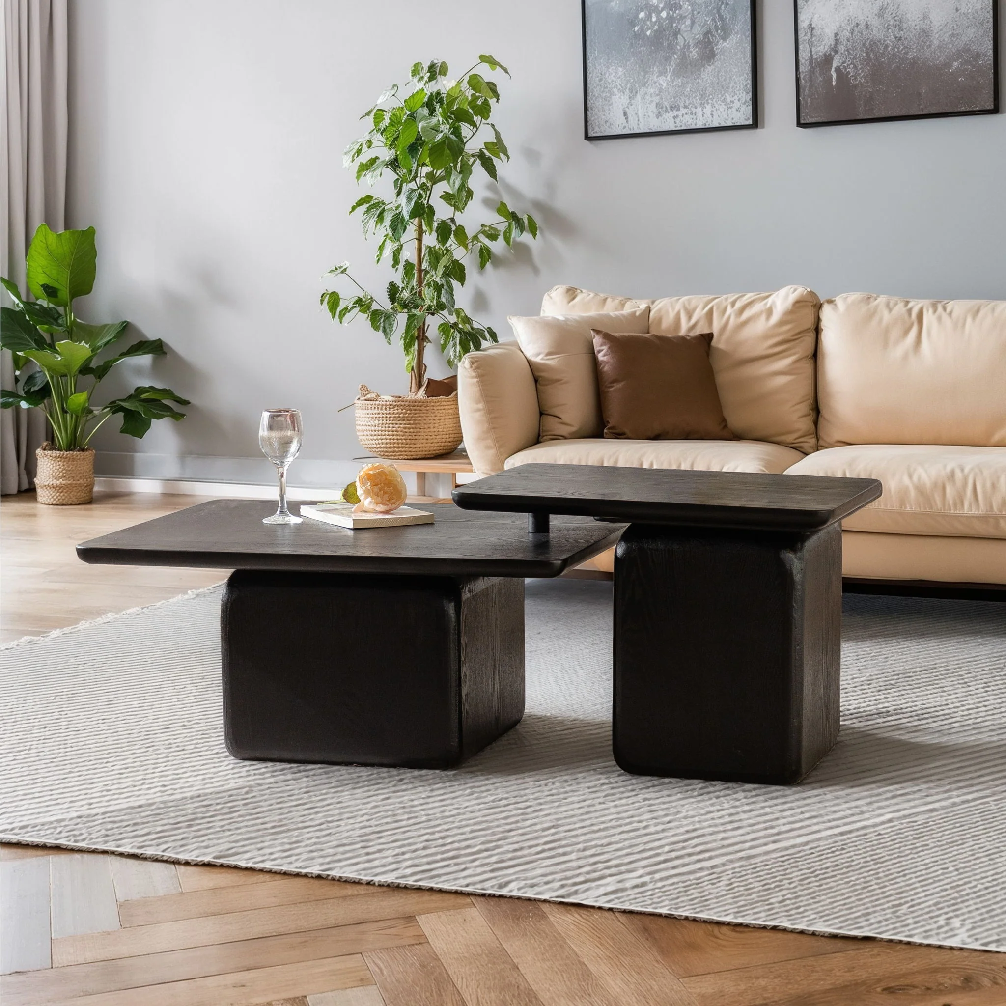 Square Coffee Table Set (Set of 2) - Image 13