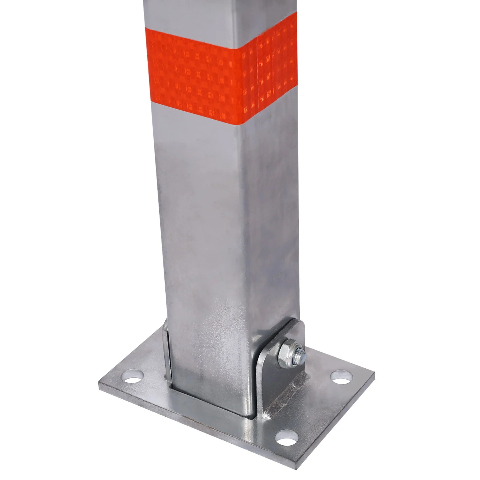 Square Parking Bollard Pole Barrier With Lock For Car Parking Protection And Home Garage Street Decor - Image 3