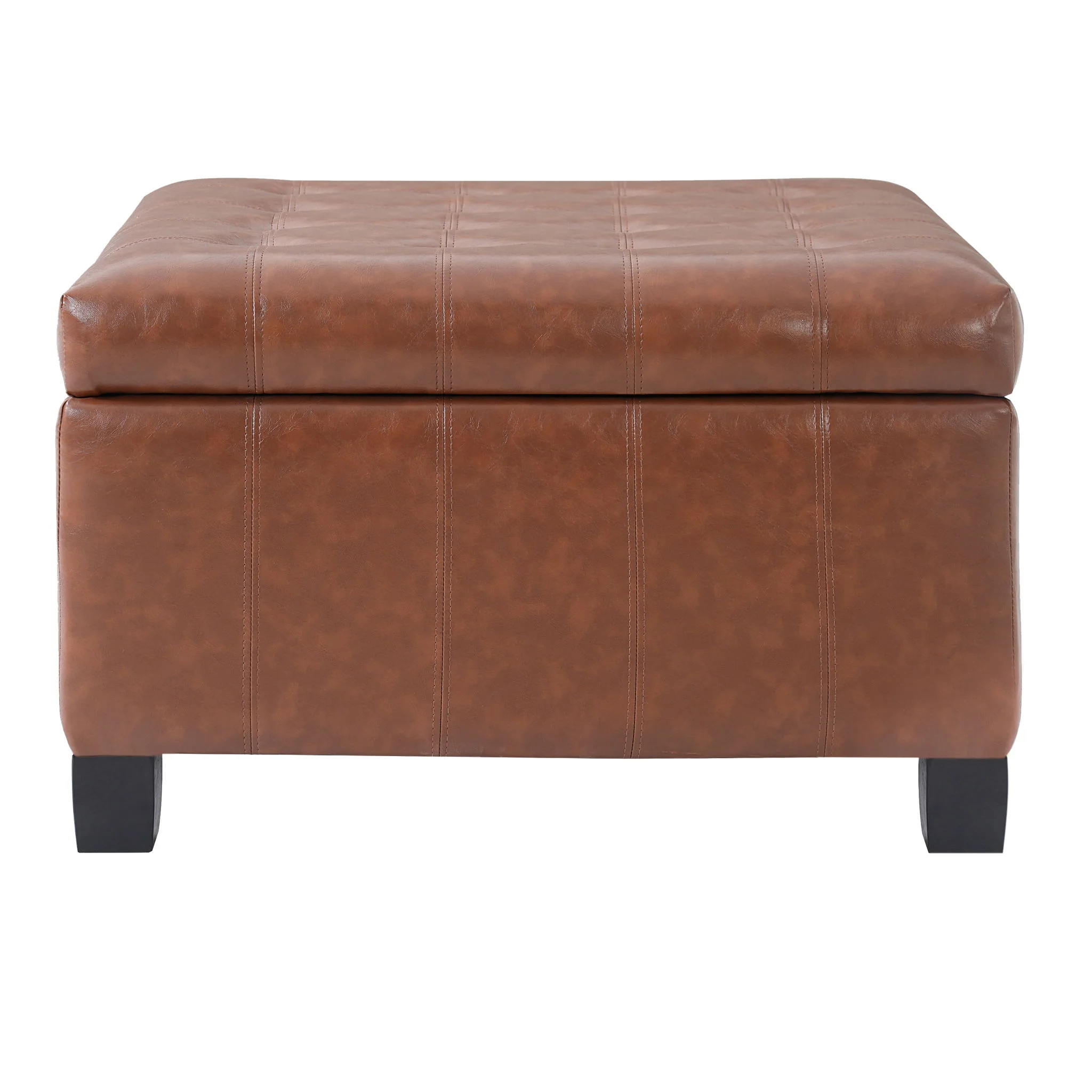Square Tufted Indoor Ottoman With Lift-Top Storage - Image 15