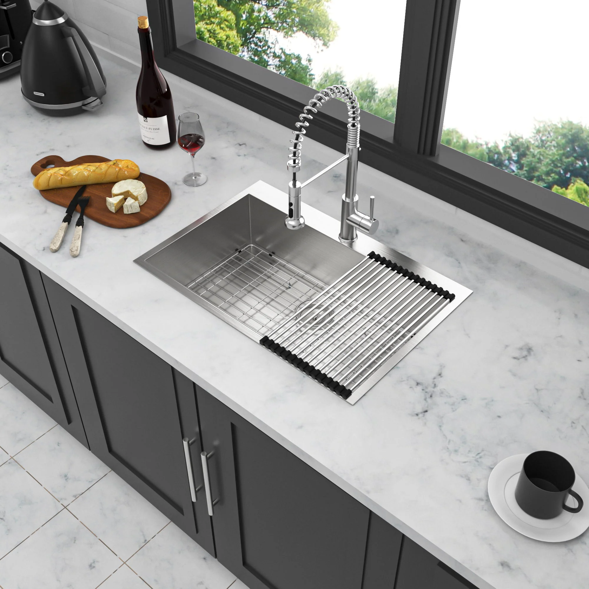 Stainless Steel Drop In Kitchen Sink, Topmount - Image 13