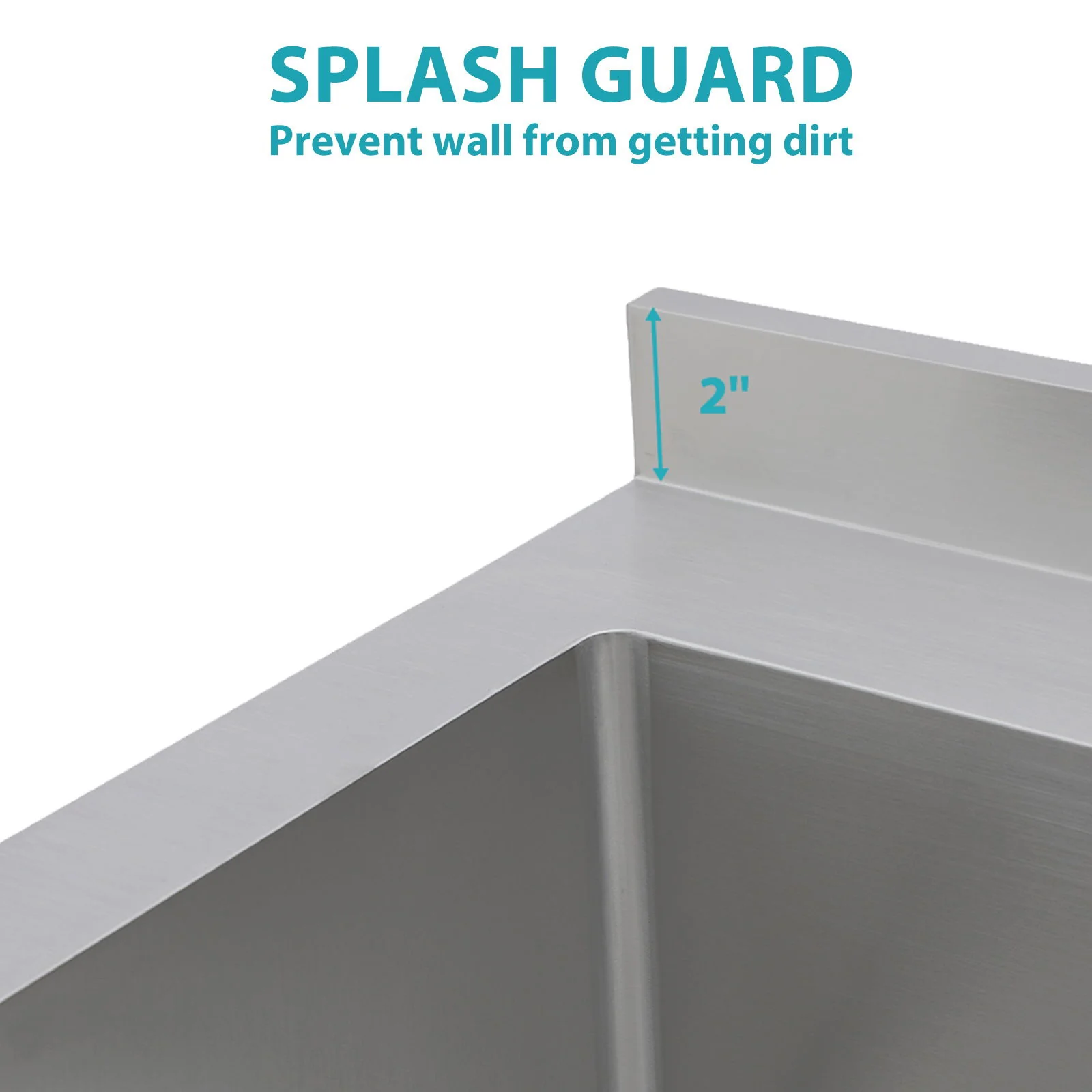 Stainless Steel Freestanding Utility Sink With Pull Out Faucet, Large Single Bowl - Brushed Nickel - Image 9