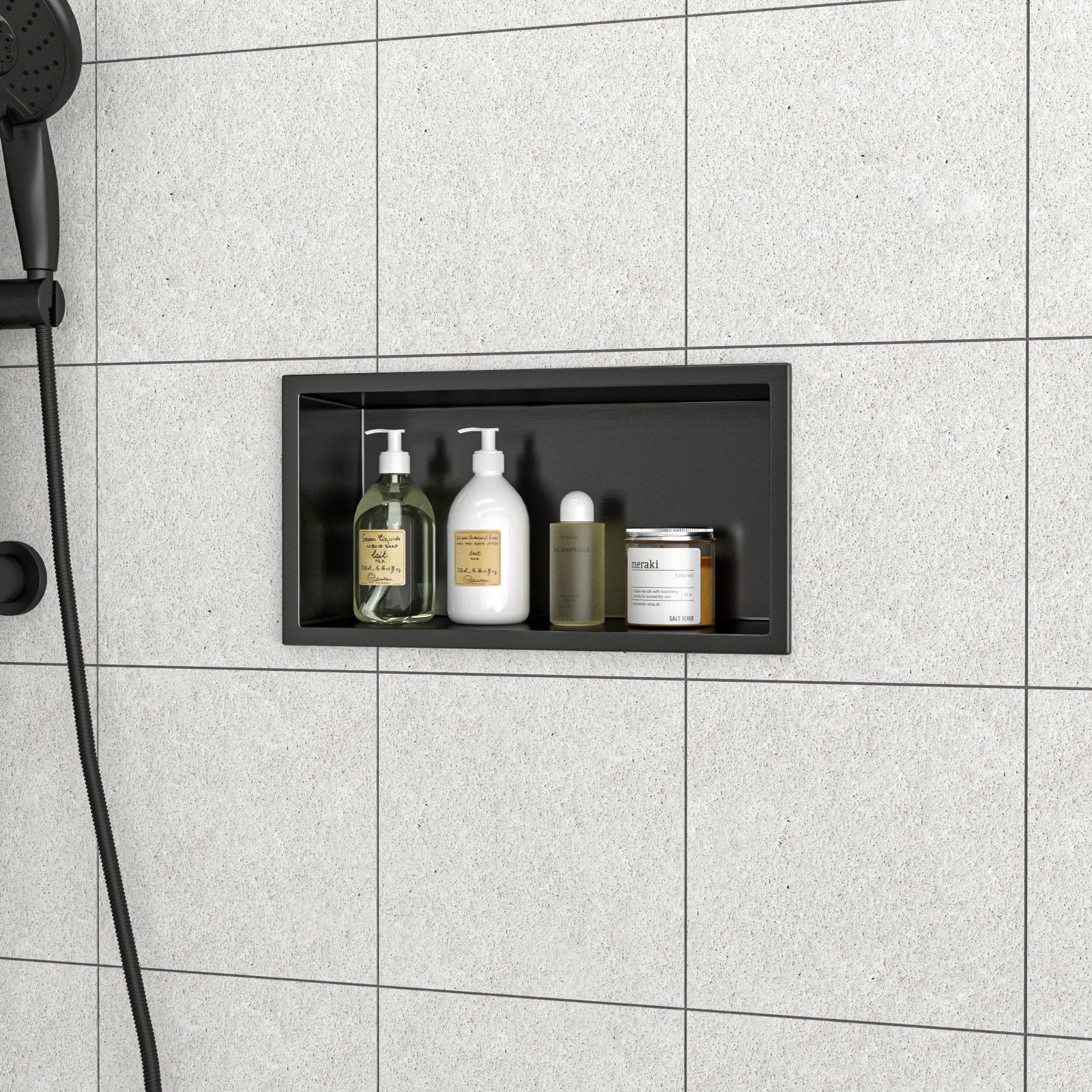 Stainless Steel Shower Niche With Seamless Design For Bathroom Storage - Image 36