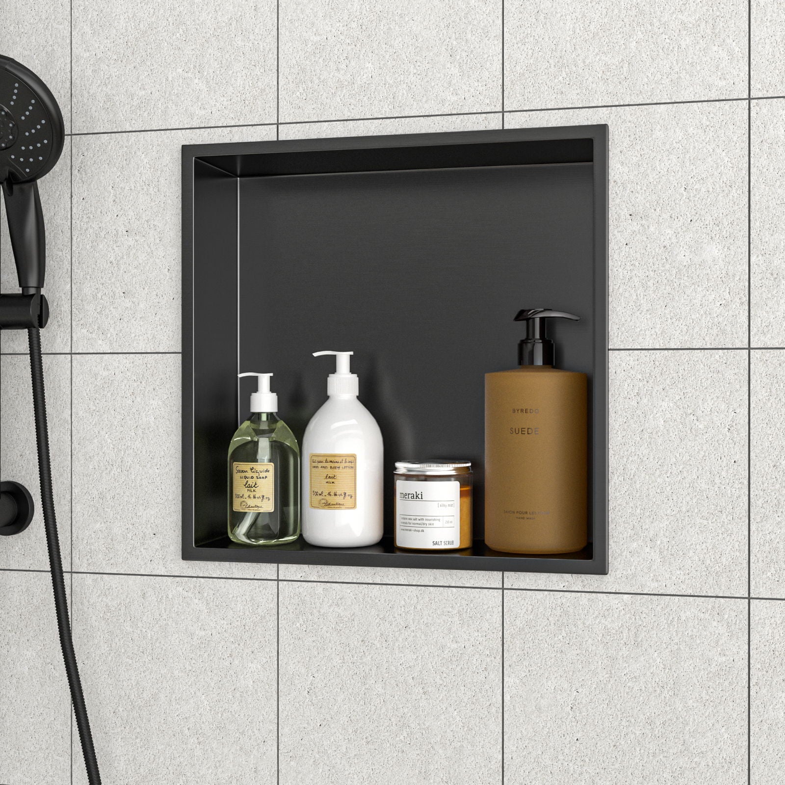 Stainless Steel Shower Niche With Seamless Design For Bathroom Storage - Image 47