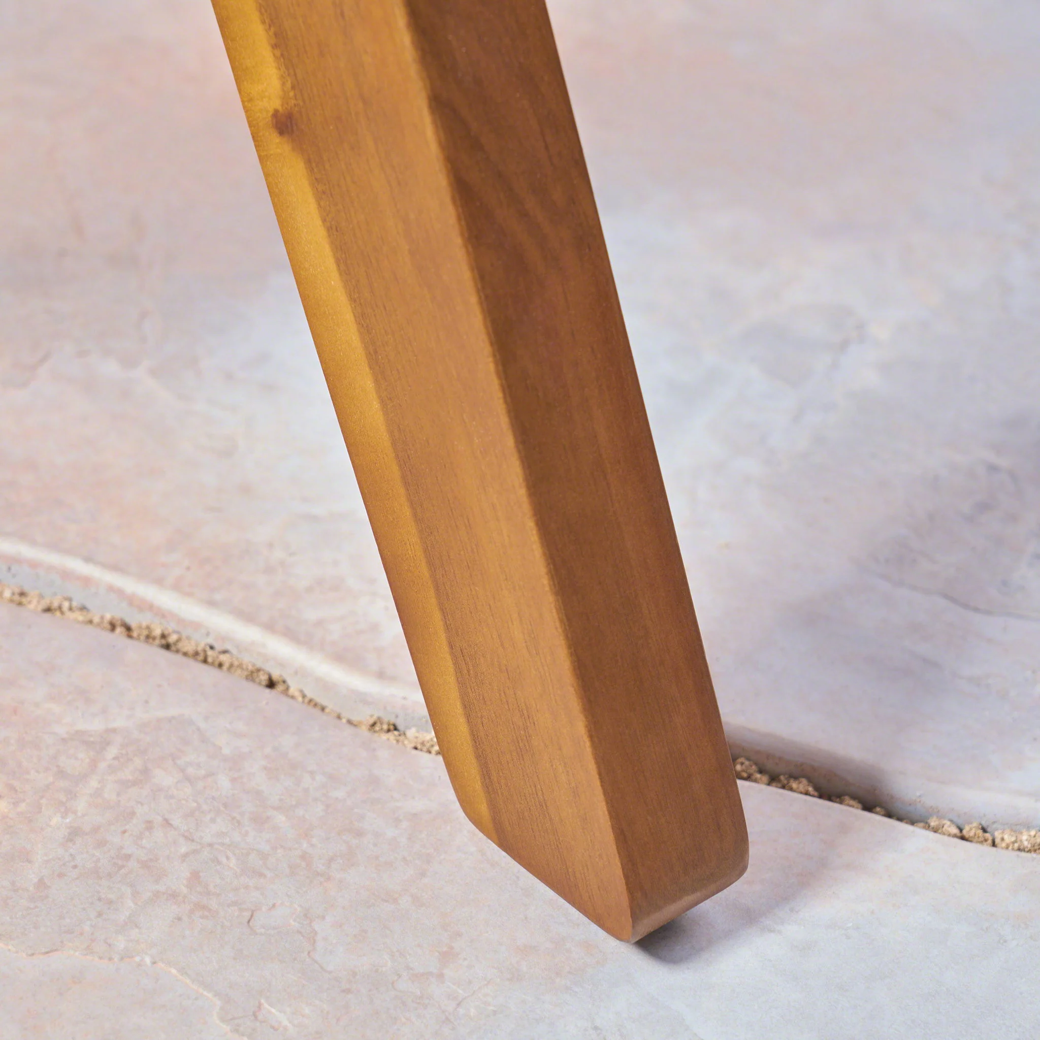 Stamford - Outdoor Bistro Table Acacia Wood X - Base - Teak - Image 8