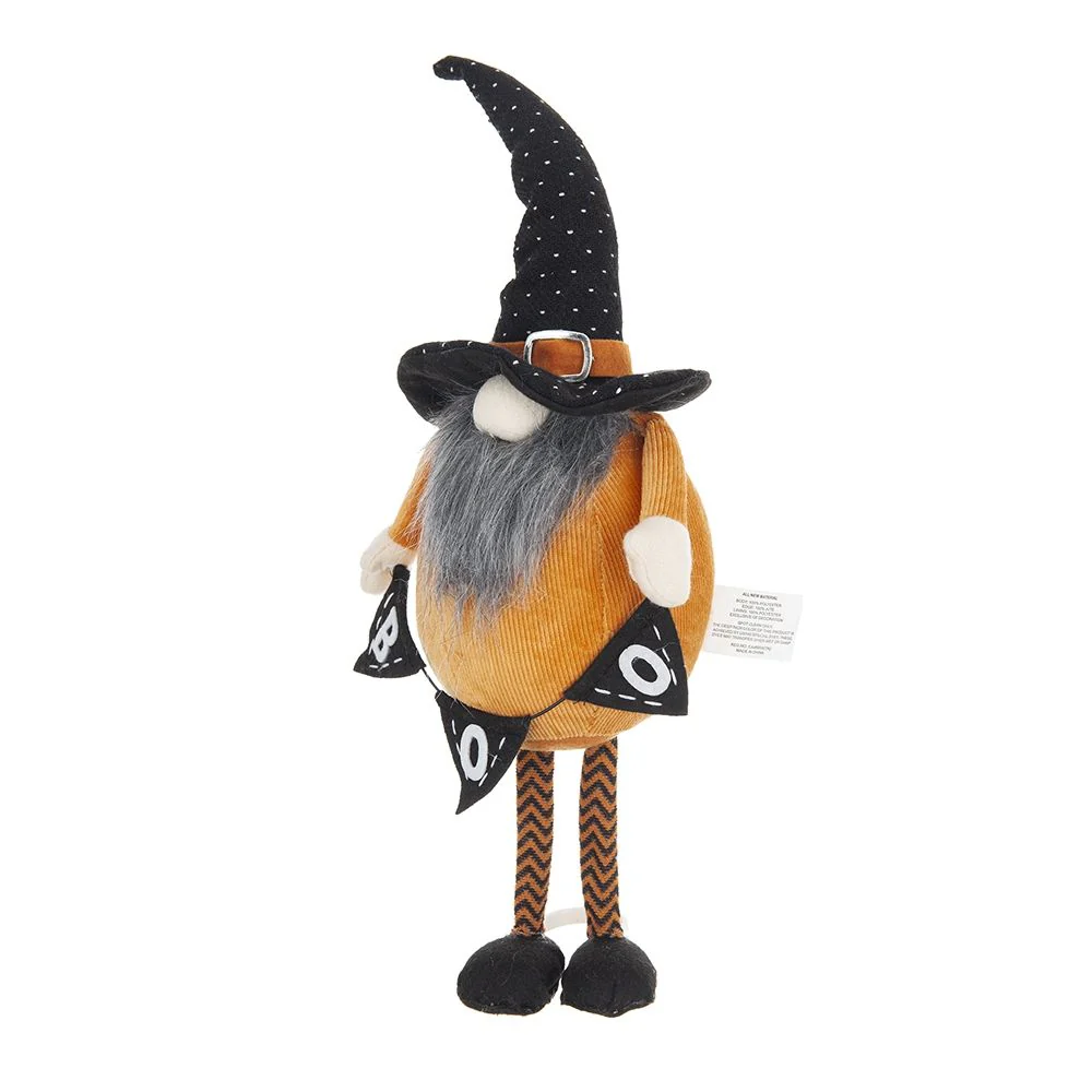 Standing Gnome With Gnome & Holding Banner, For Halloween Decor - Image 5