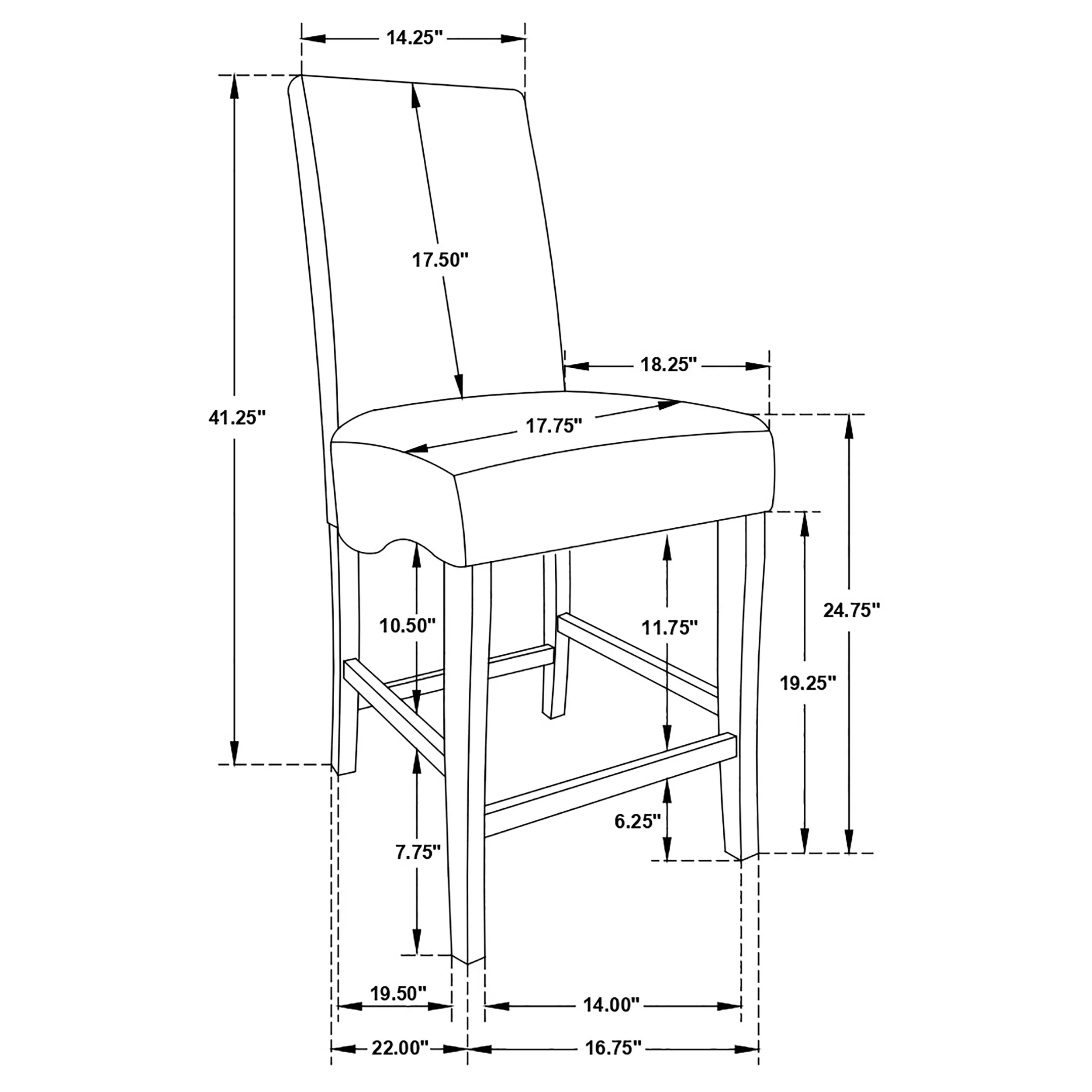 Stanton 5-Piece Counter Height Dining Set - Black - Image 11