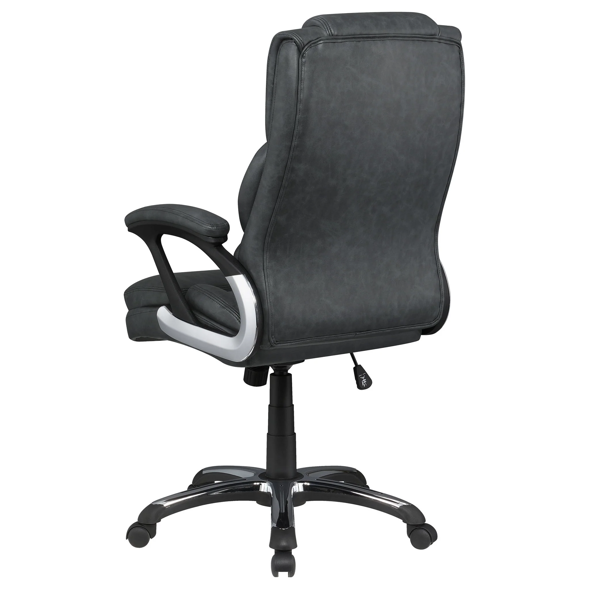 Stanton - Upholstered Adjustable Chair With Padded Arms And Adjustable Height - Gray - Image 3