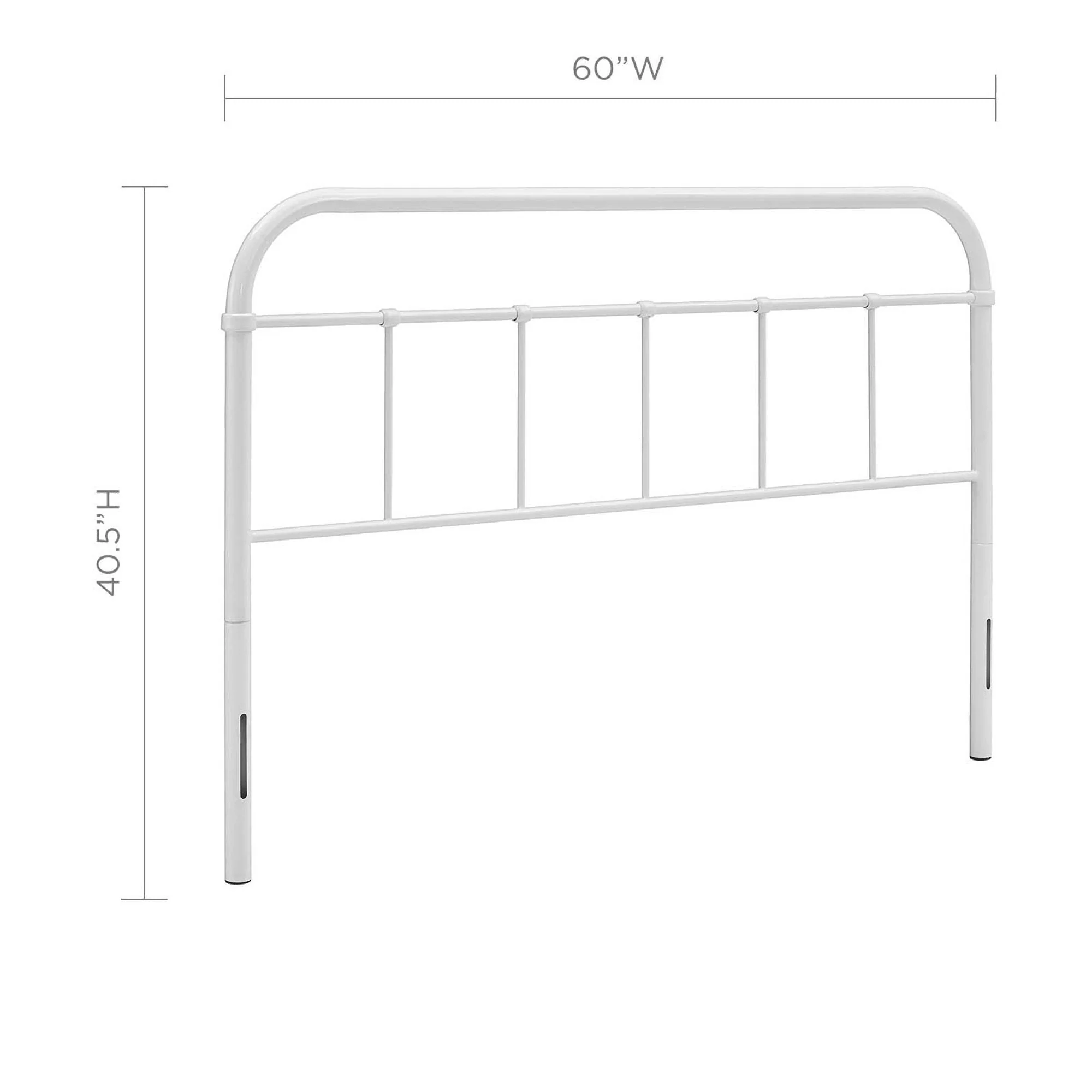 Steel Headboard with Vintage Tubular Design - Image 28