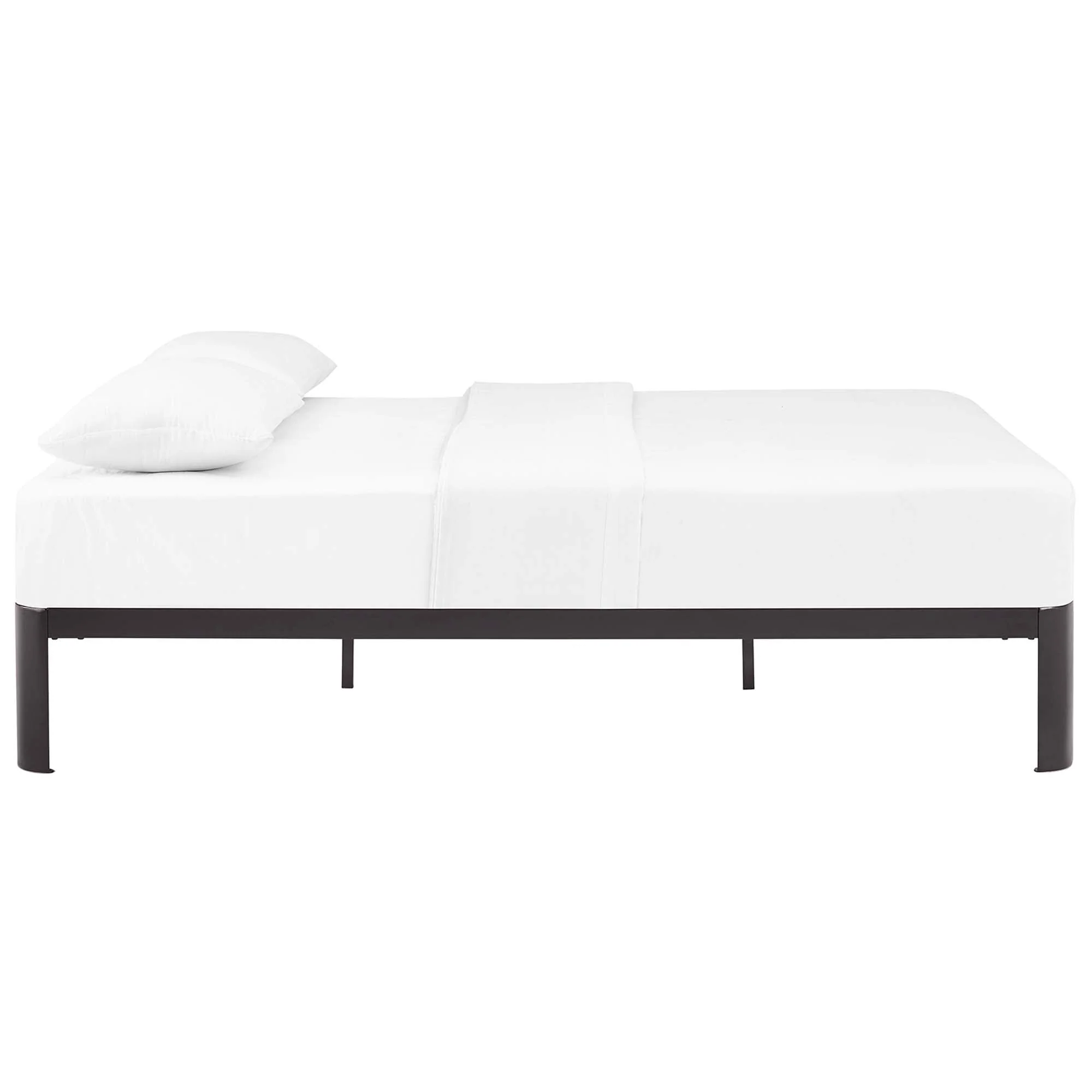 Steel Platform Bed Frame with Wood Slat Support - Image 14