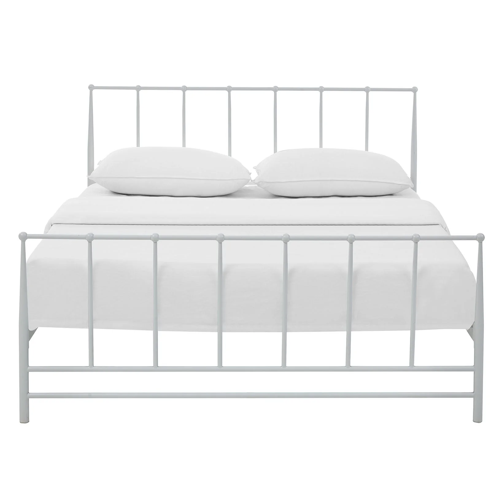 Steel Platform Bed with Integrated Headboard and Footboard - Image 28