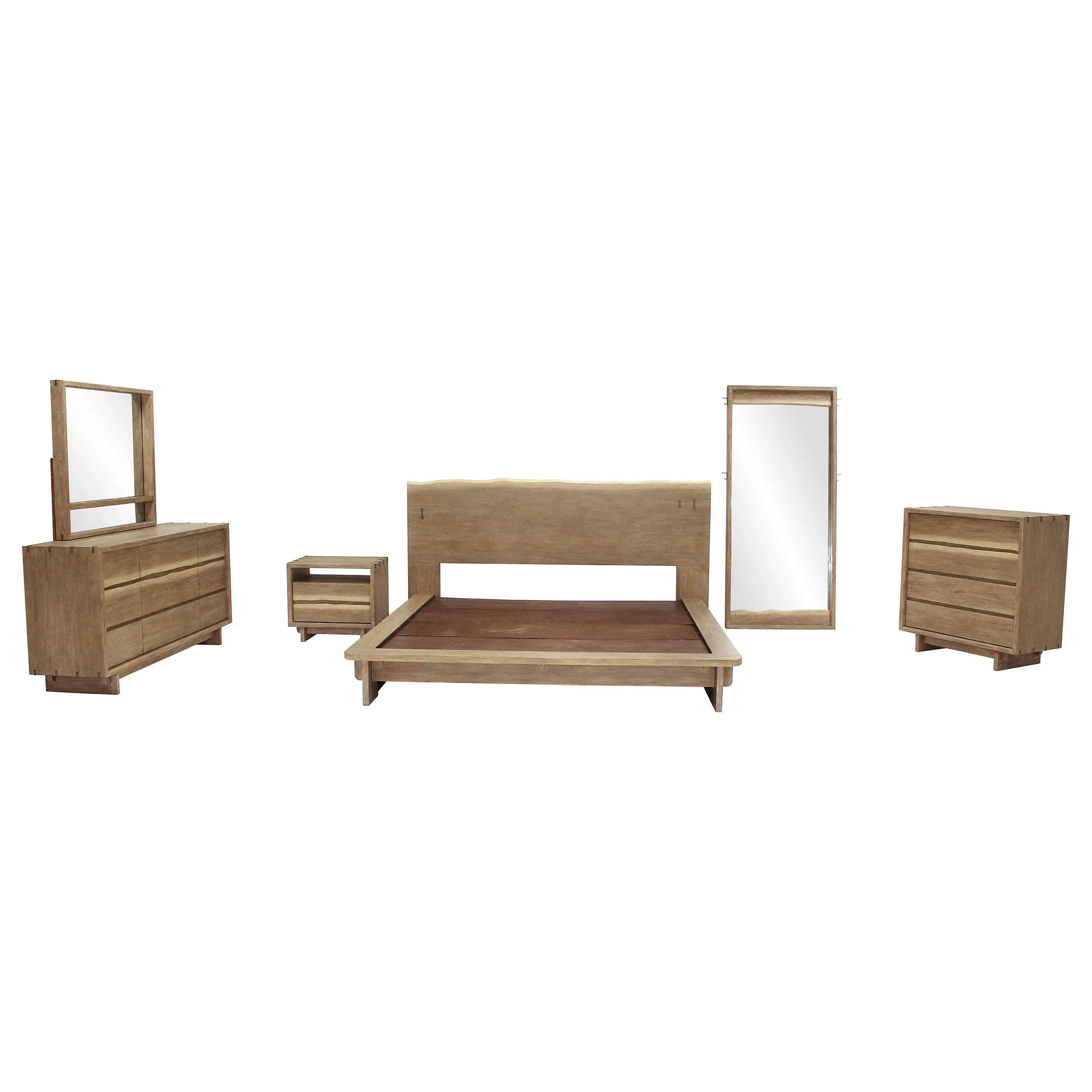 Stillwater Full-Length Floor Mirror, Weathered Oak - Image 3