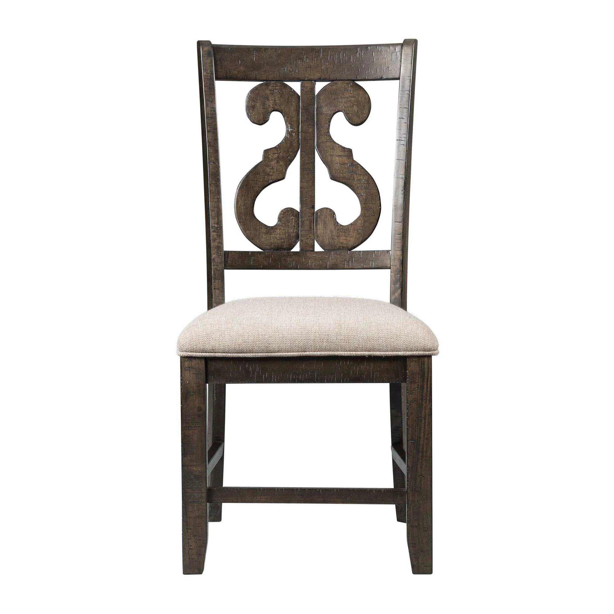 Stone - Wooden Swirl Back Side Chair (Set of 2) - Image 5