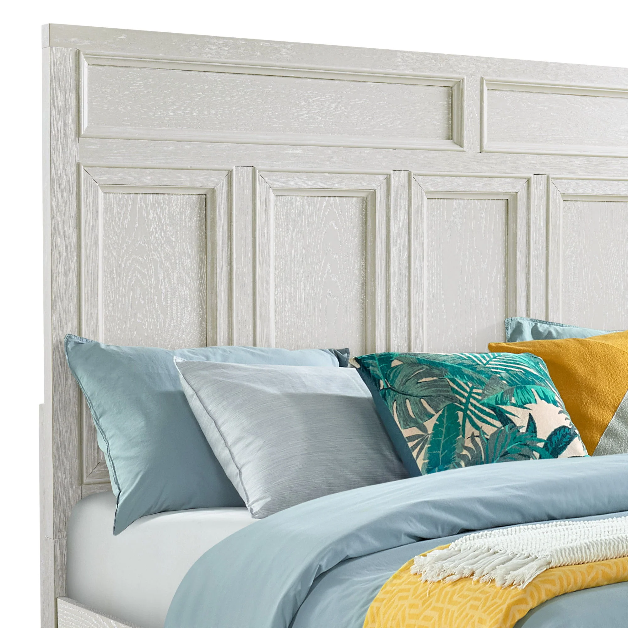 Storage Bed With Panel Headboard And Spacious Footboard Drawers - Image 4