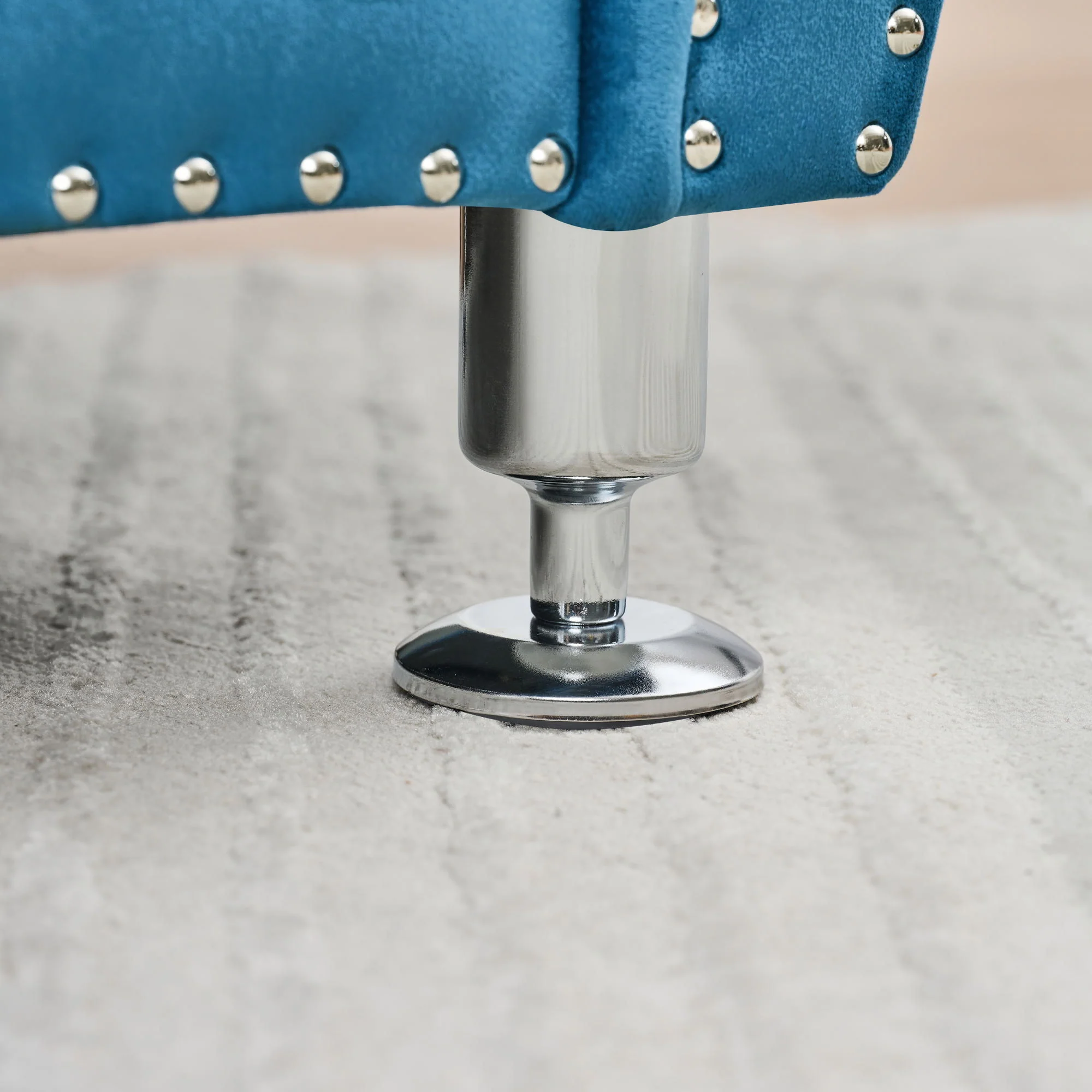 Storage Bench With Crystal Buttons And 1 Pillow For Bedroom - Image 24