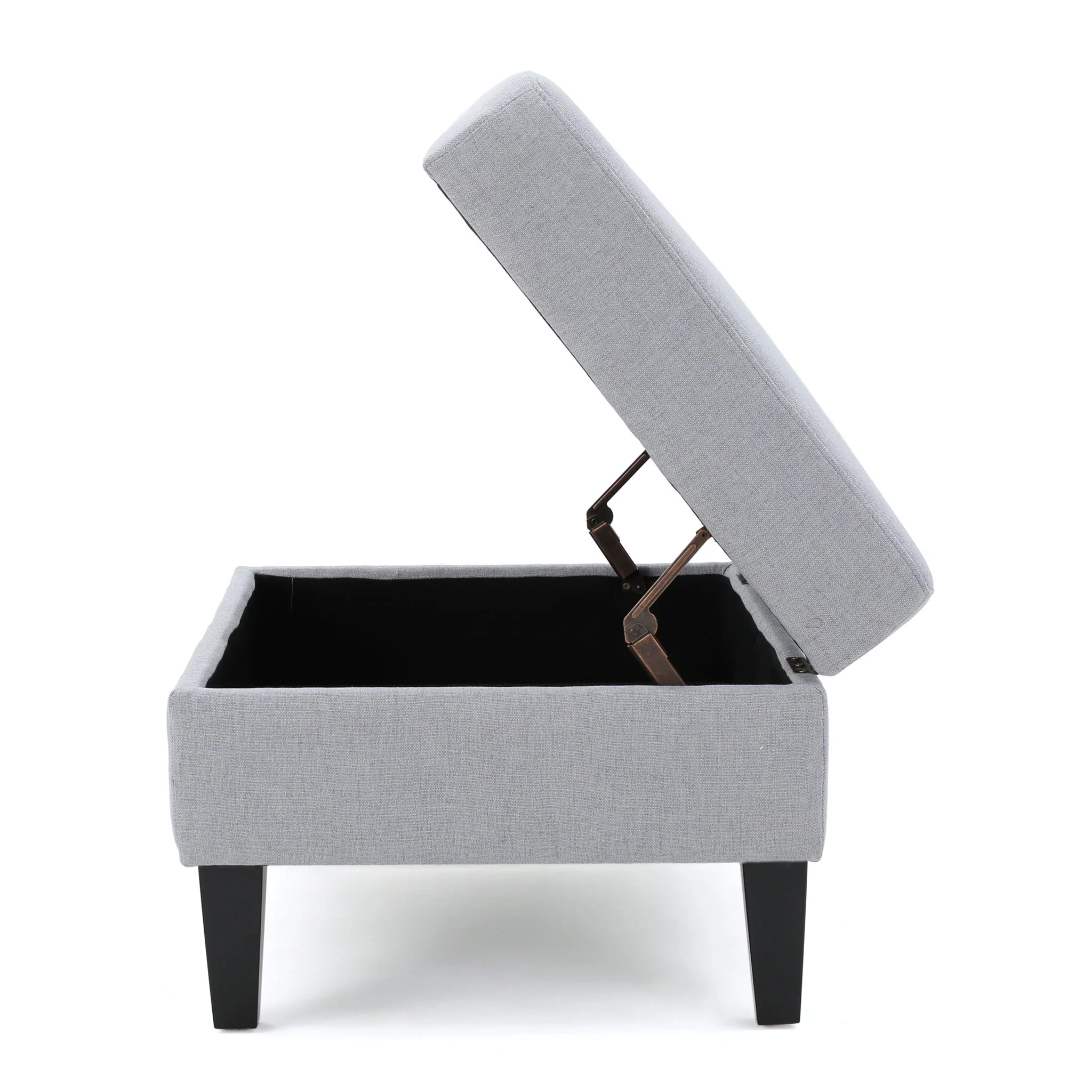 Storage Ottoman With Birch Wood Legs And Cushioned Top For Comfort - Image 8