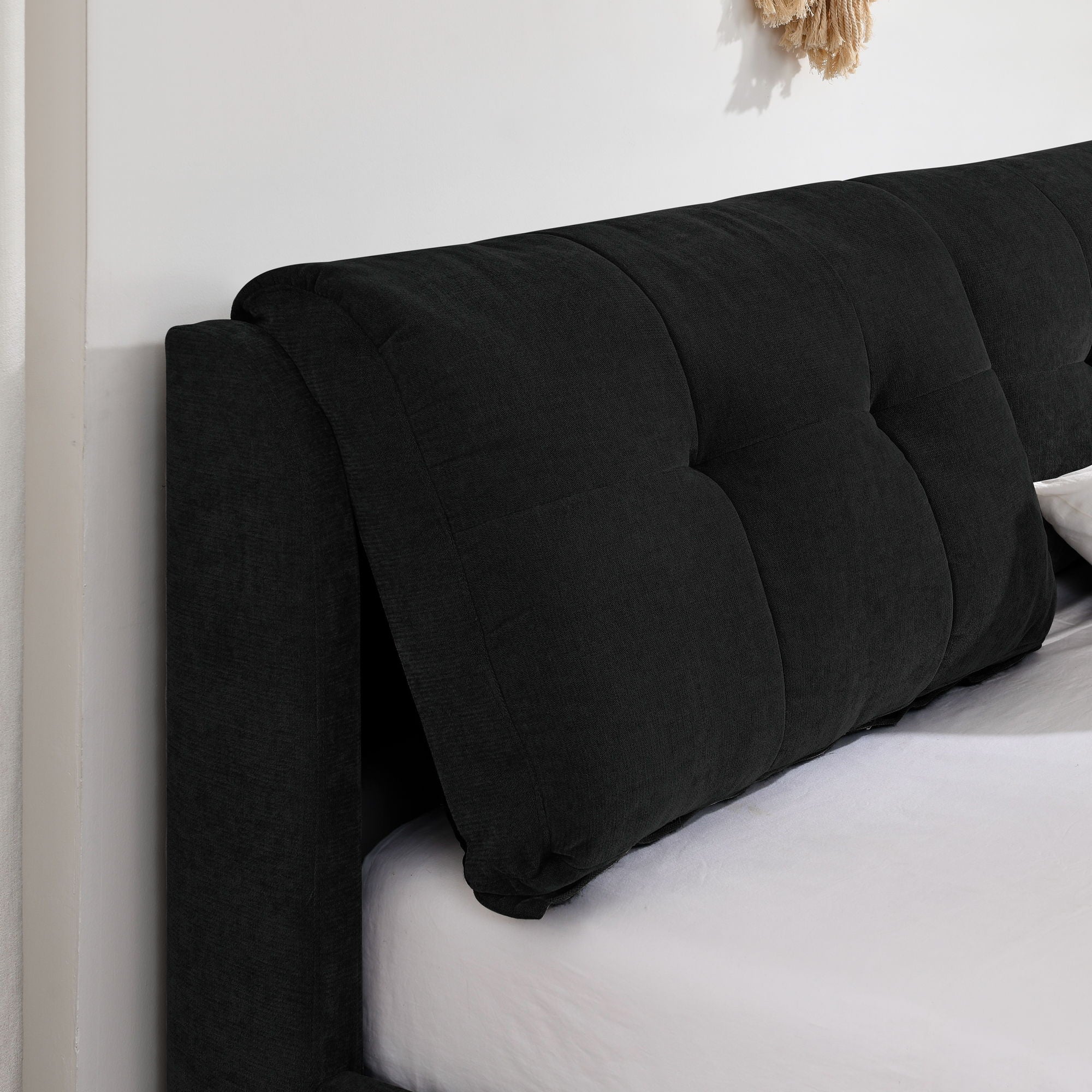Storage Upholstered Hydraulic Platform Bed With Integrated Headboard - Image 16