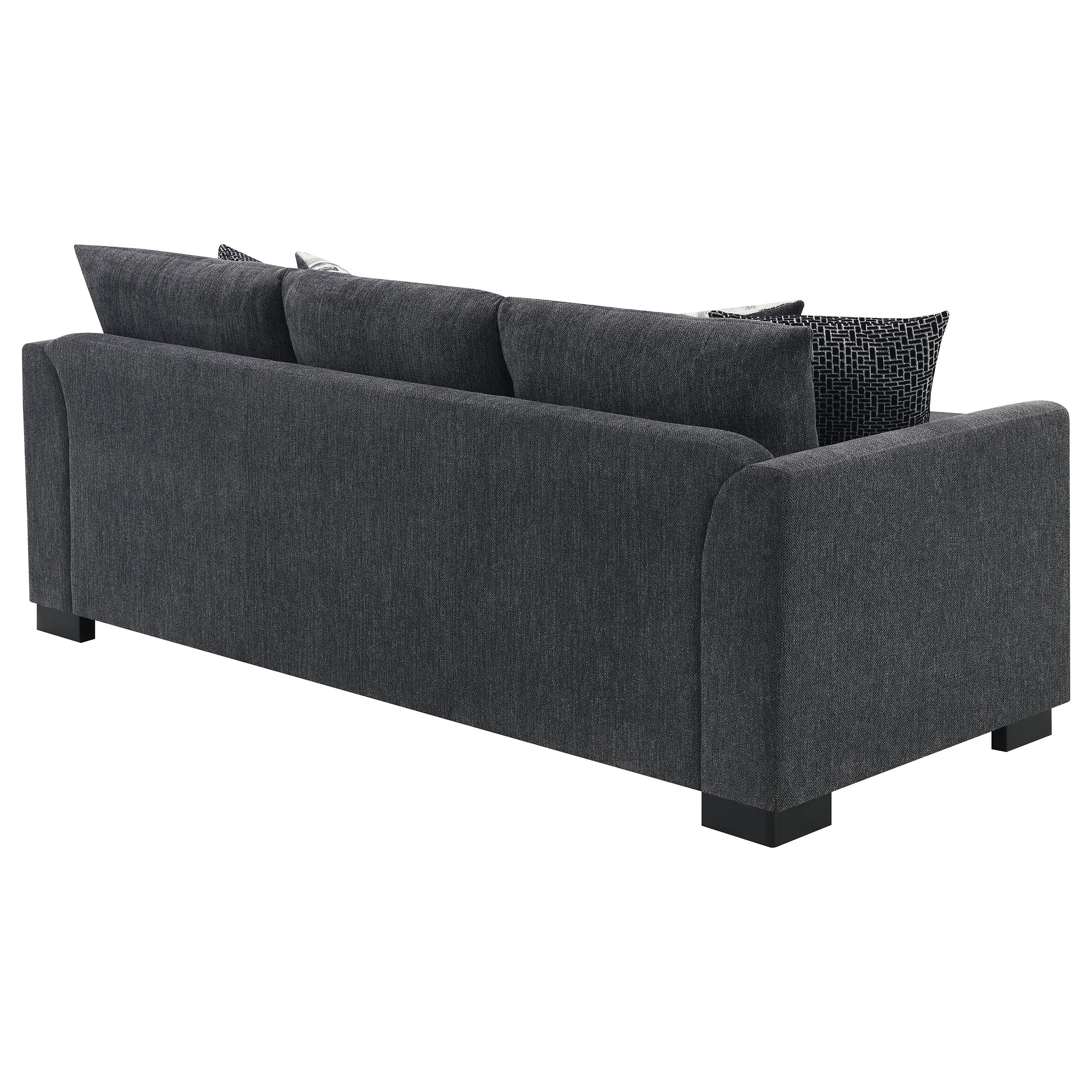 Storey Upholstered Sleeper Sectional Chaise - Dark Grey - Image 14