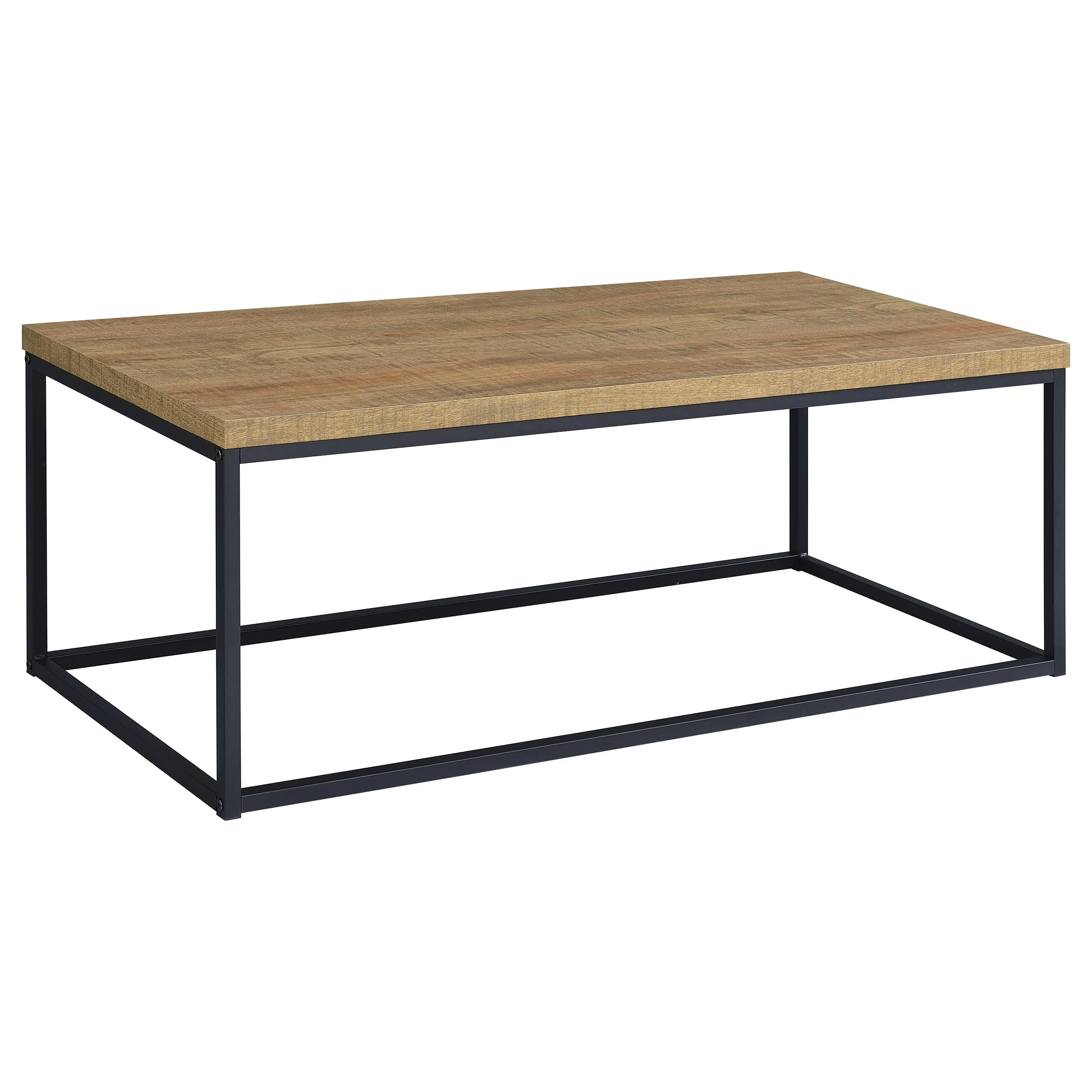 Straden 3-Piece Coffee Table Set - Mango Wood and Black Metal - Image 8