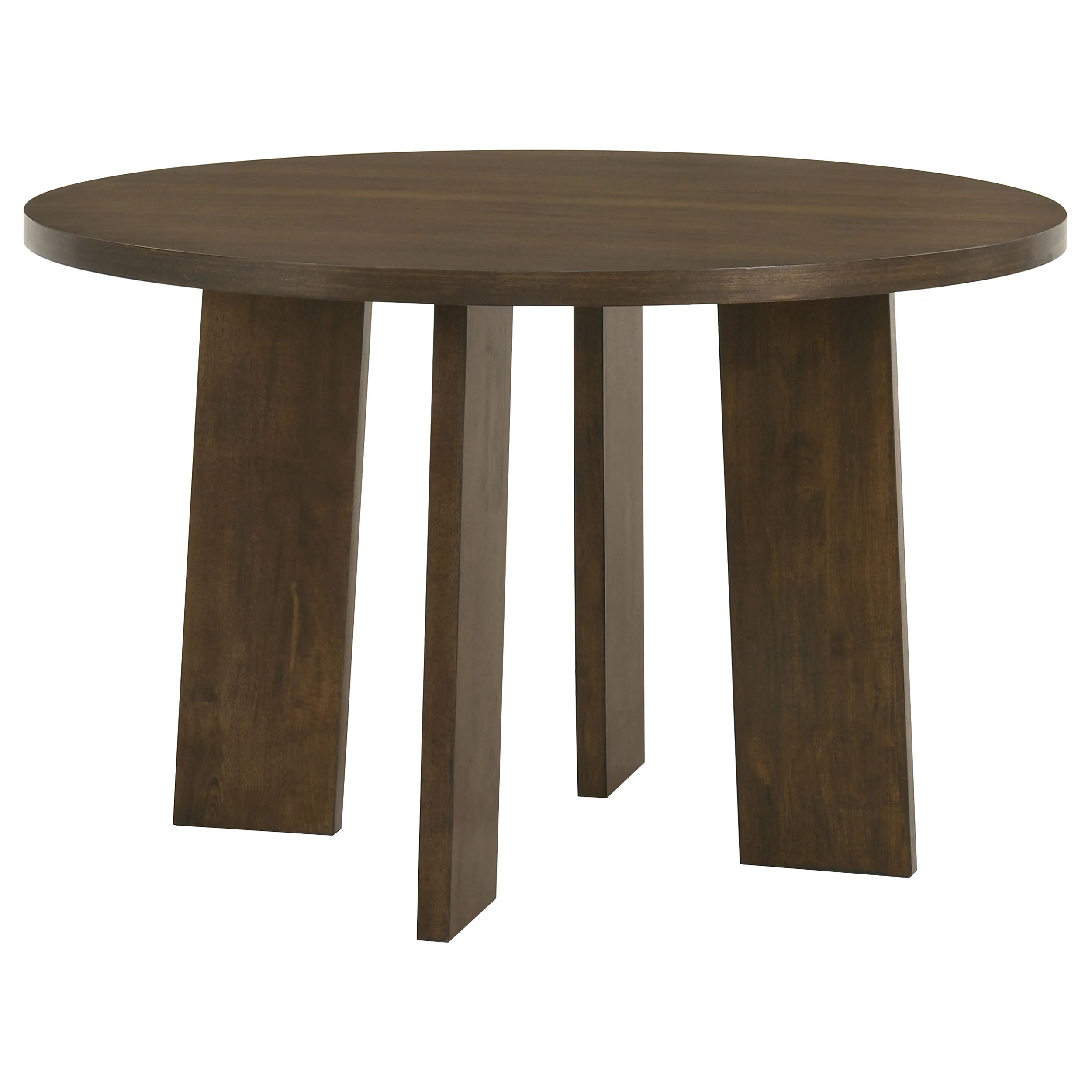 Strouse 5-Piece Dining Set, Walnut and Grey - Image 3