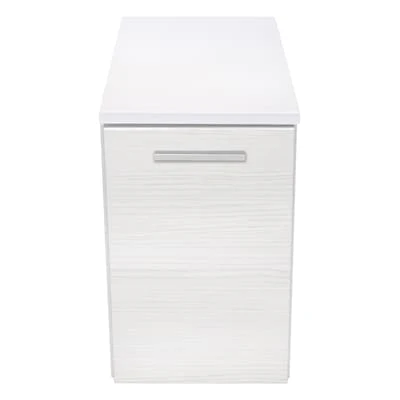 Style Selections Acadia 12-in White Floating Bathroom Vanity with White Cultured Marble Top - Image 3