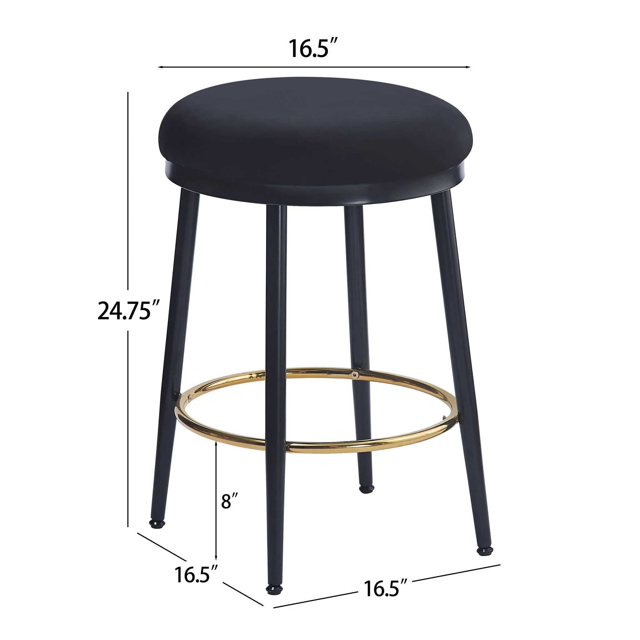 Stylish Design Counter Stools (Set of 2) - Image 15