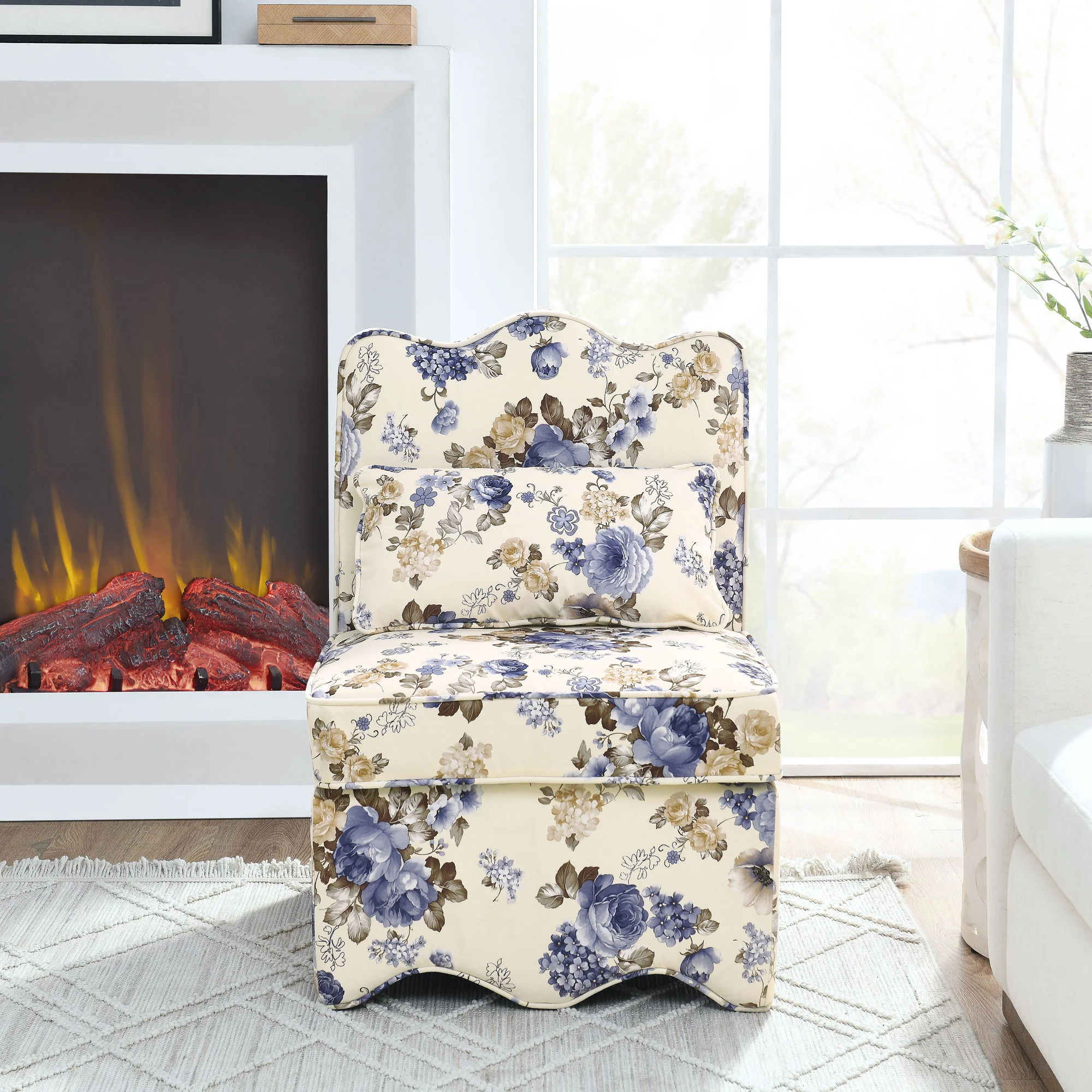 Stylish Flannel Dining Chair With Soft Cushion And Backrest - Image 14
