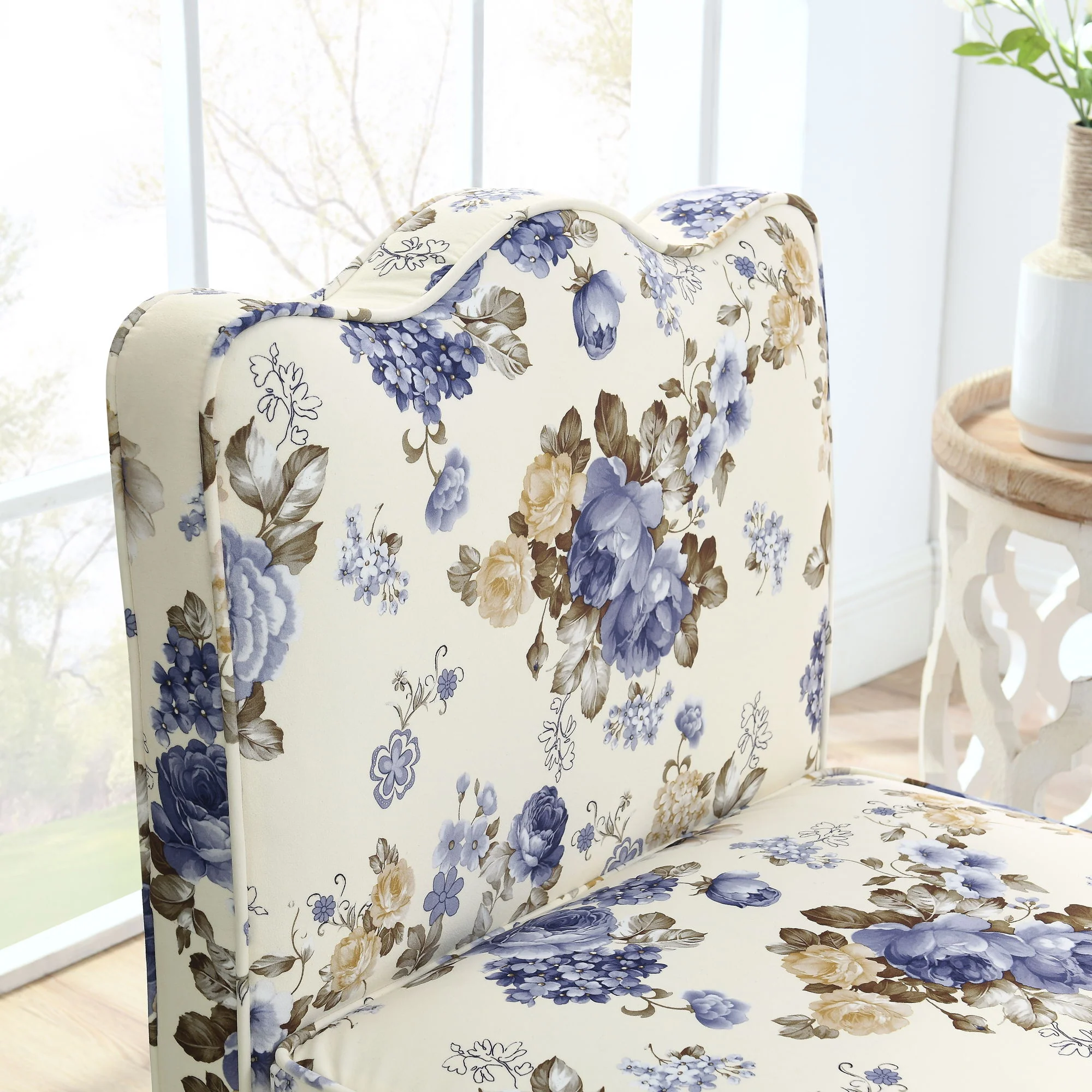 Stylish Flannel Dining Chair With Soft Cushion And Backrest - Image 22