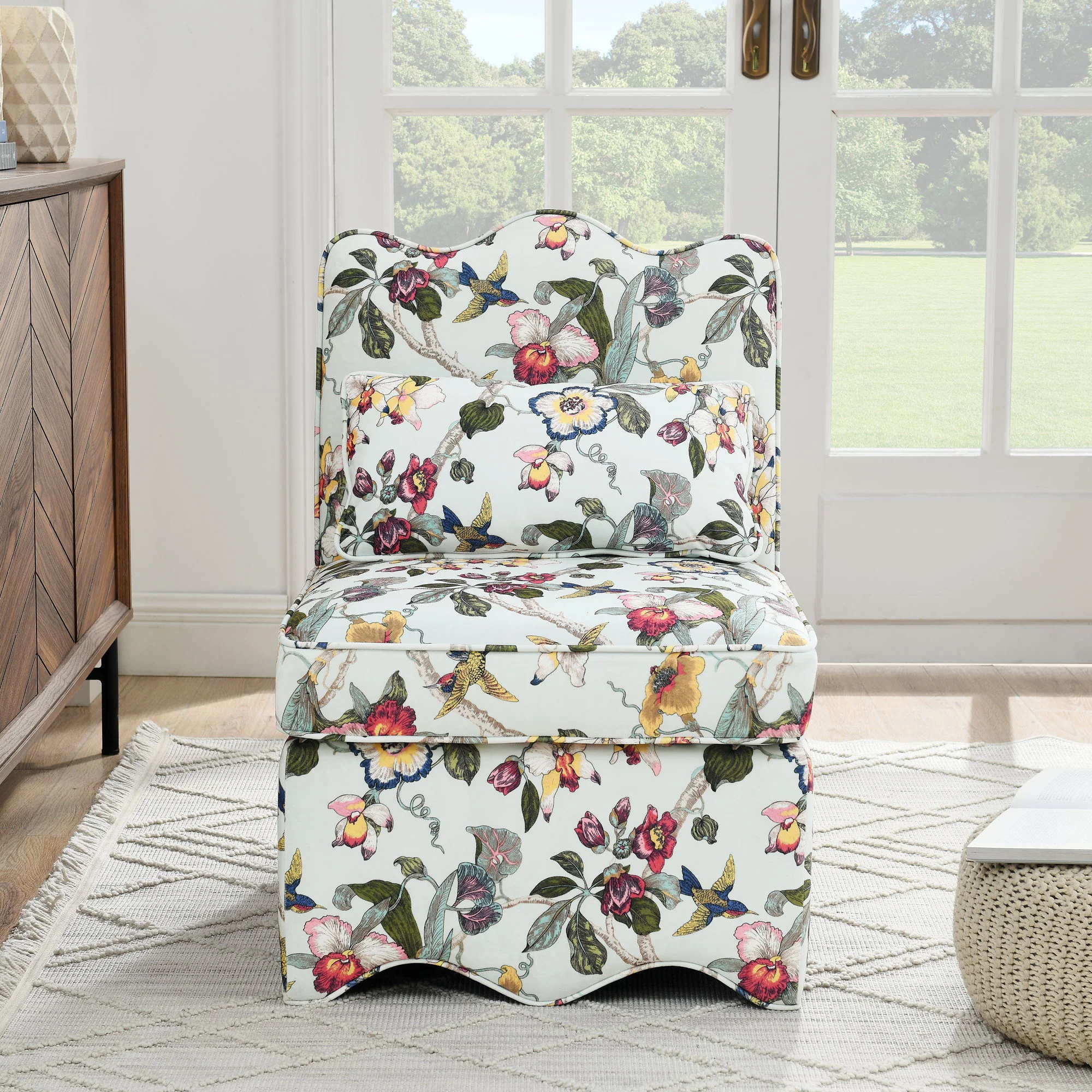 Stylish Flannel Dining Chair With Soft Cushion And Backrest - Image 24