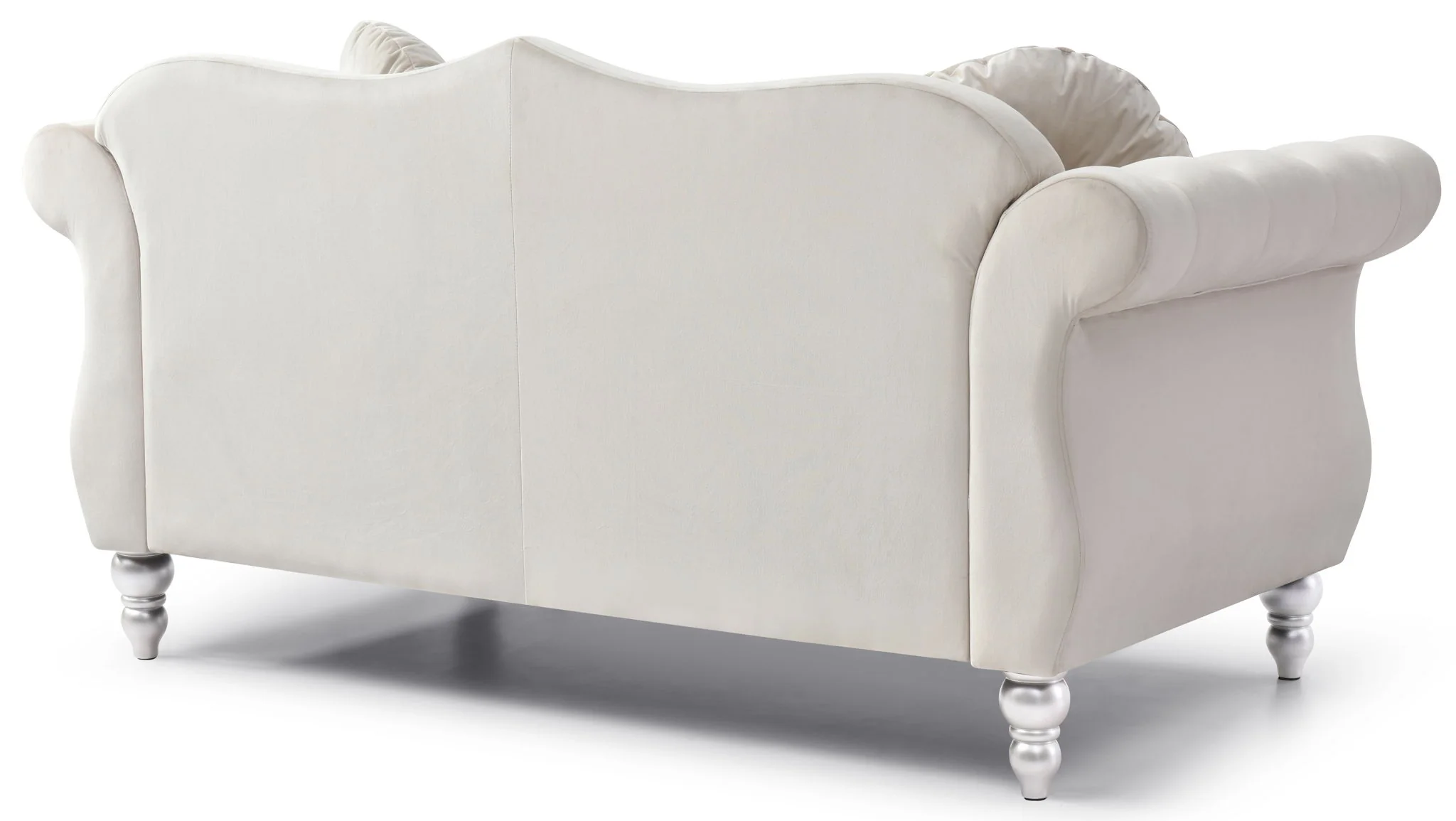 Stylish Flared Arm Loveseat - Image 6