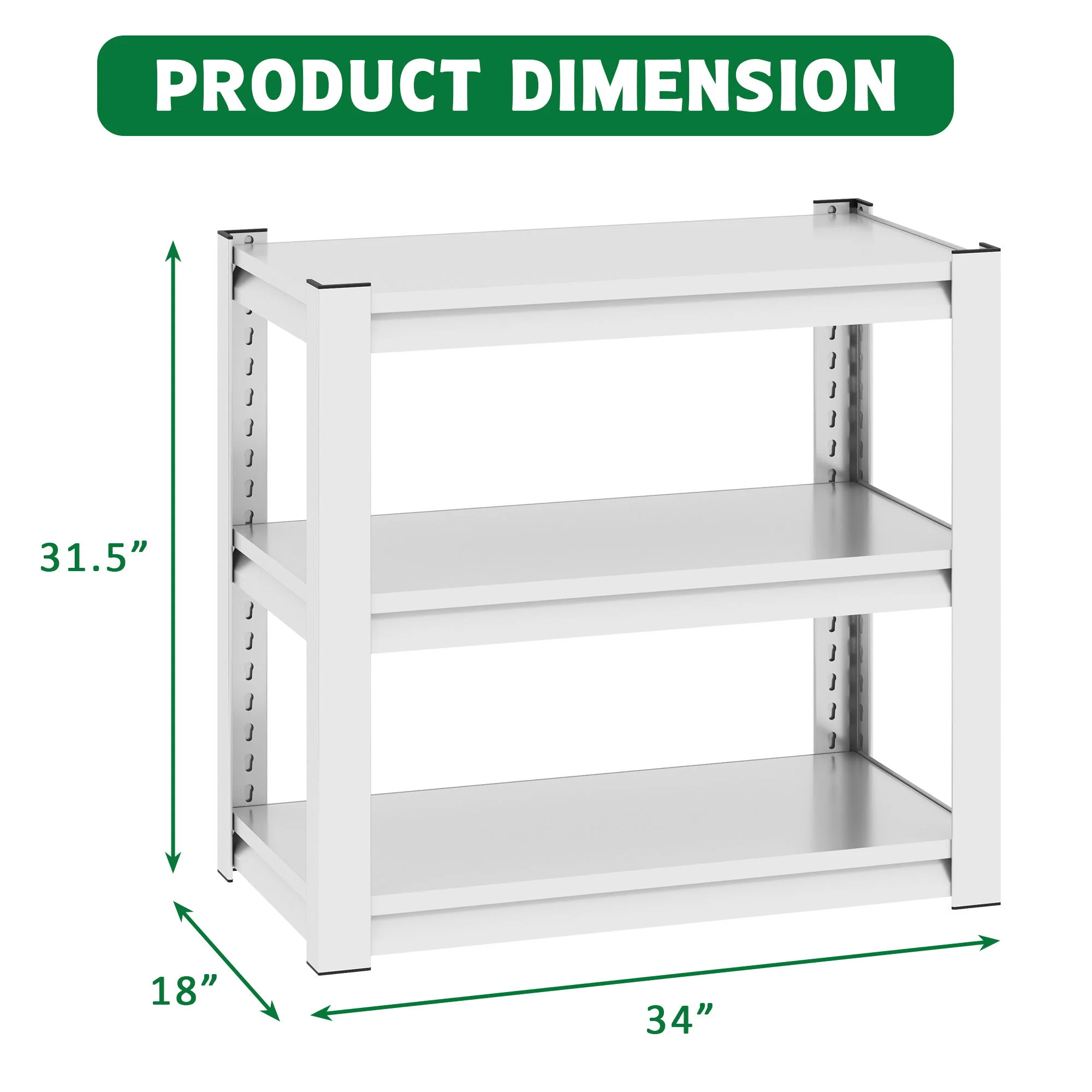 Stylish Metal rium Stand For 20 - 30 Gallon Tanks, 3 Tier Adjustable Shelf - Image 9
