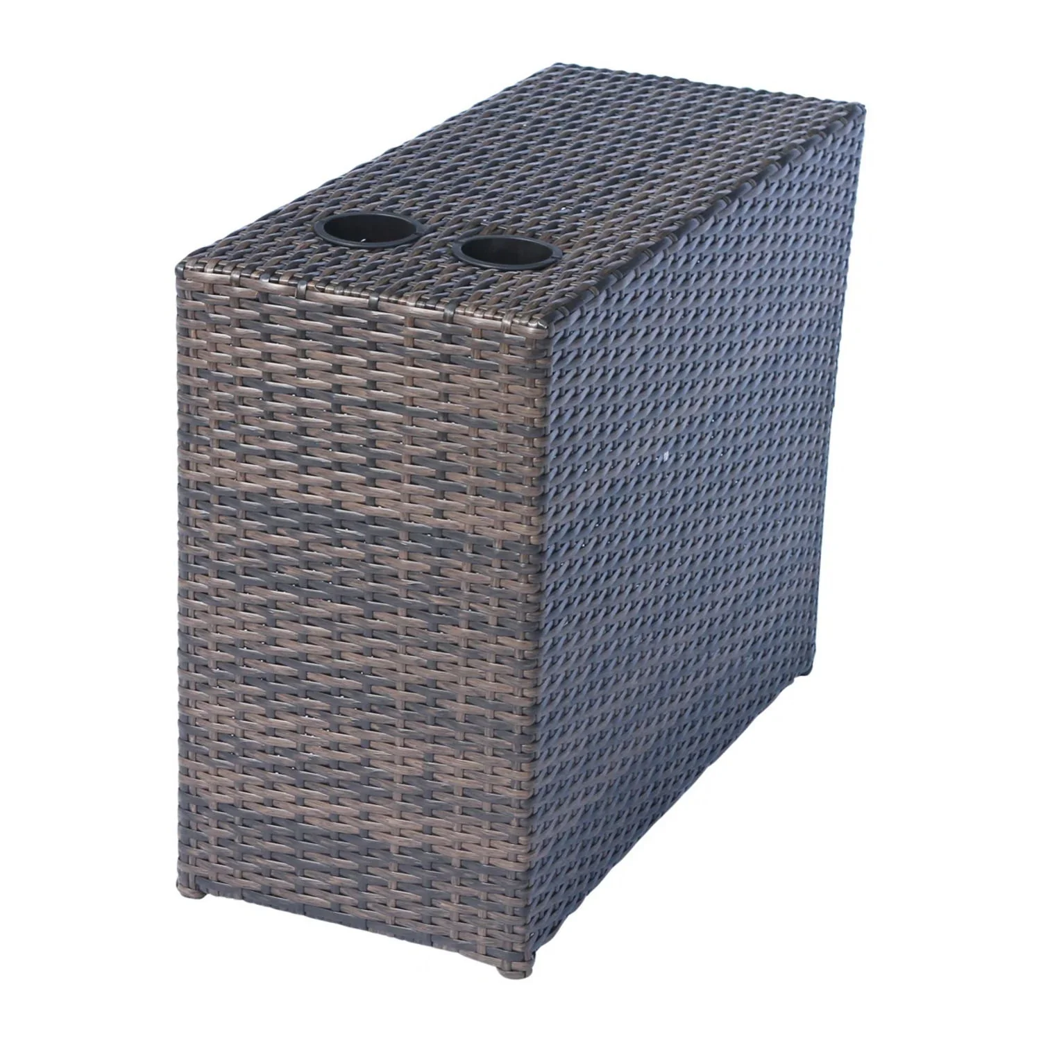 Stylish Modular Wicker Patio Seating Group - Image 12