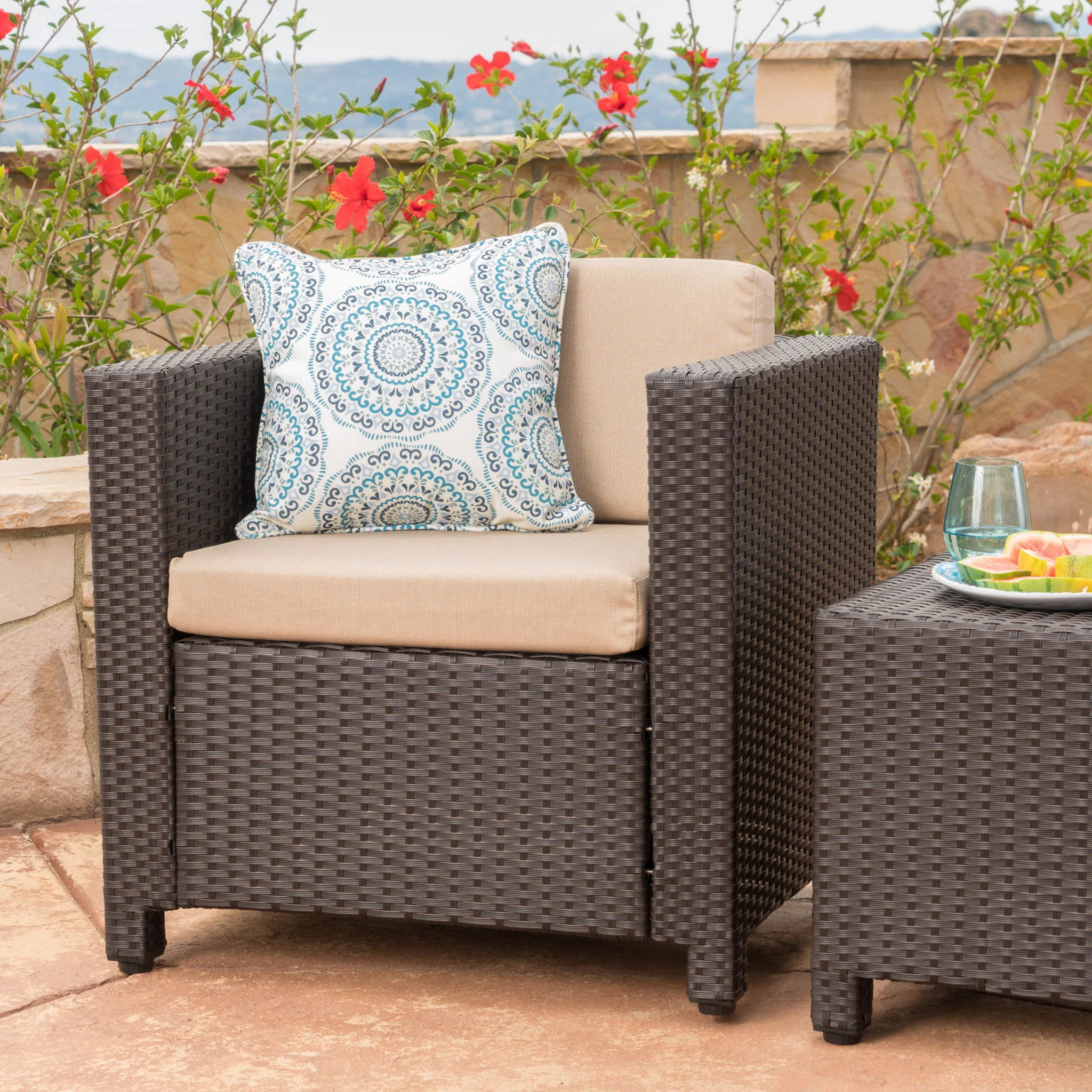 Stylish Outdoor Club Chair With Weather Resistant Cushions - Image 15