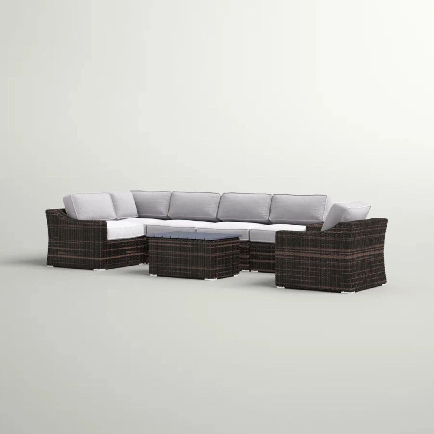 Stylish Sofa Seating Group With Cushions Perfect For Outdoor Gatherings - Image 10