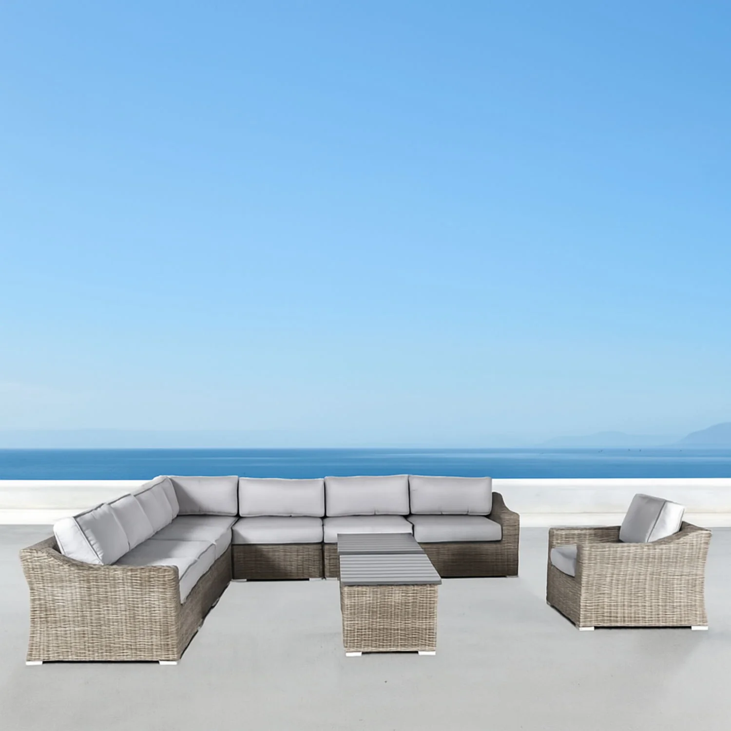 Stylish Sofa Seating Group With Cushions Perfect For Outdoor Gatherings - Image 133