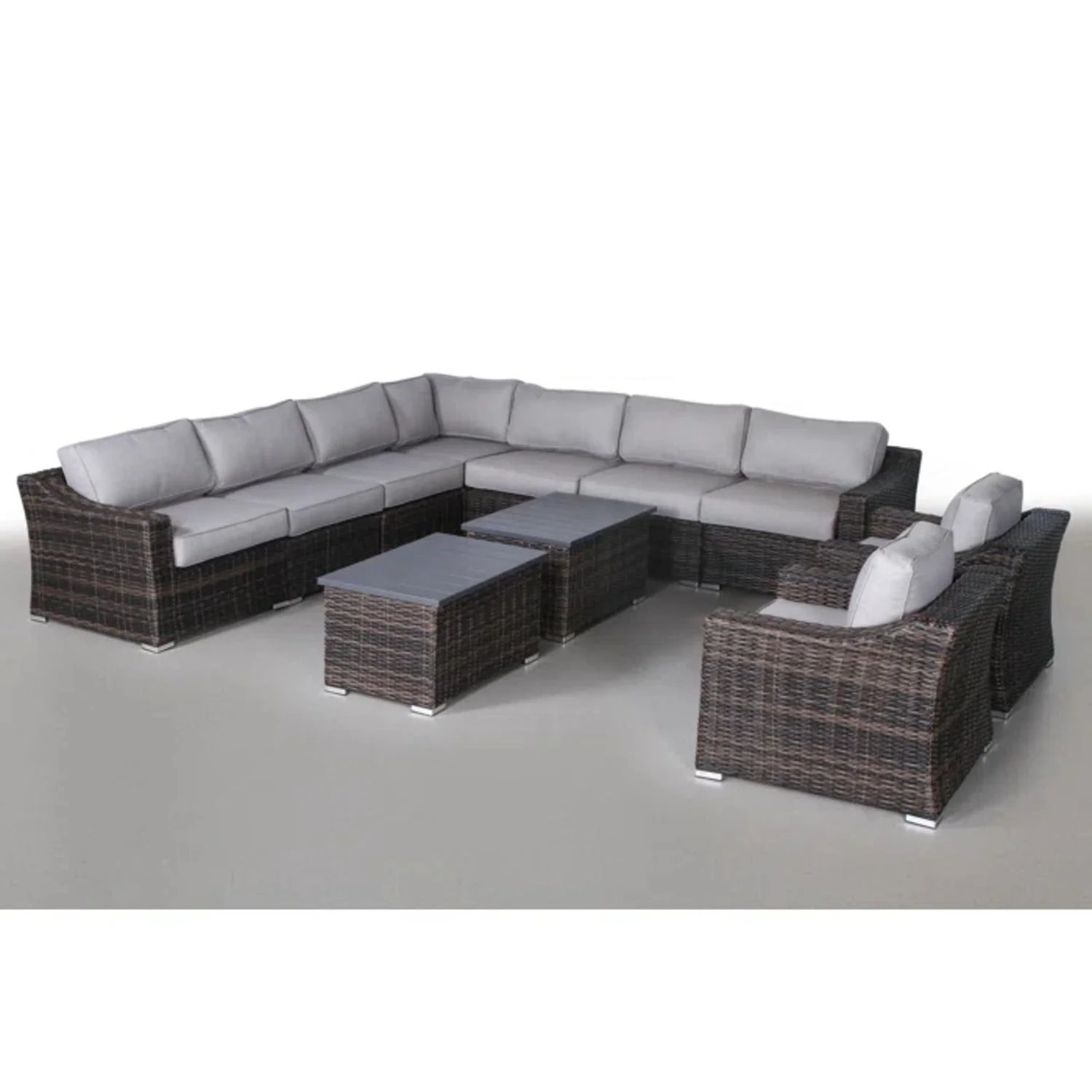 Stylish Sofa Seating Group With Cushions Perfect For Outdoor Gatherings - Image 6