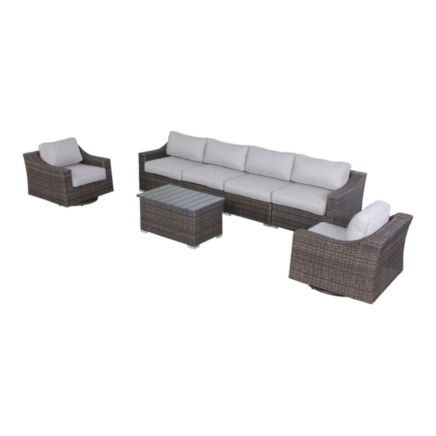 Stylish Sofa Seating Group With Cushions Perfect For Outdoor Gatherings - Image 62