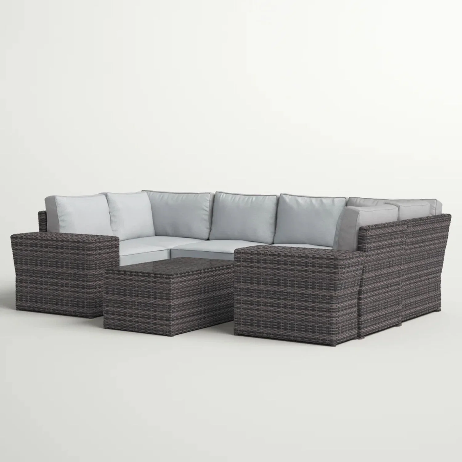 Stylish Wicker Patio Set Table - Image 7