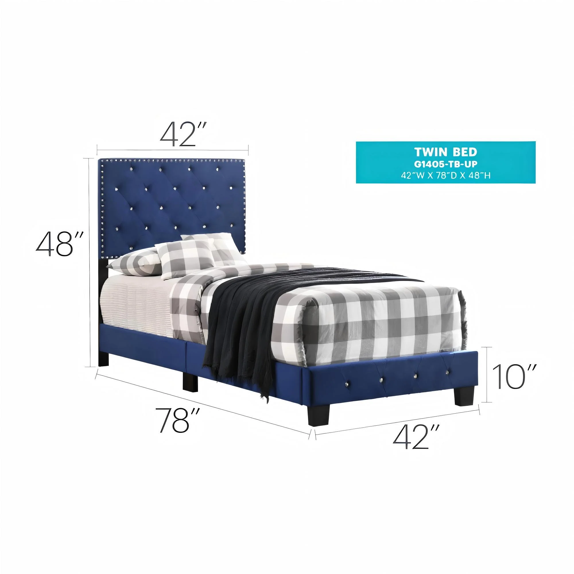 Luxurious Upholstered Bed - Image 83