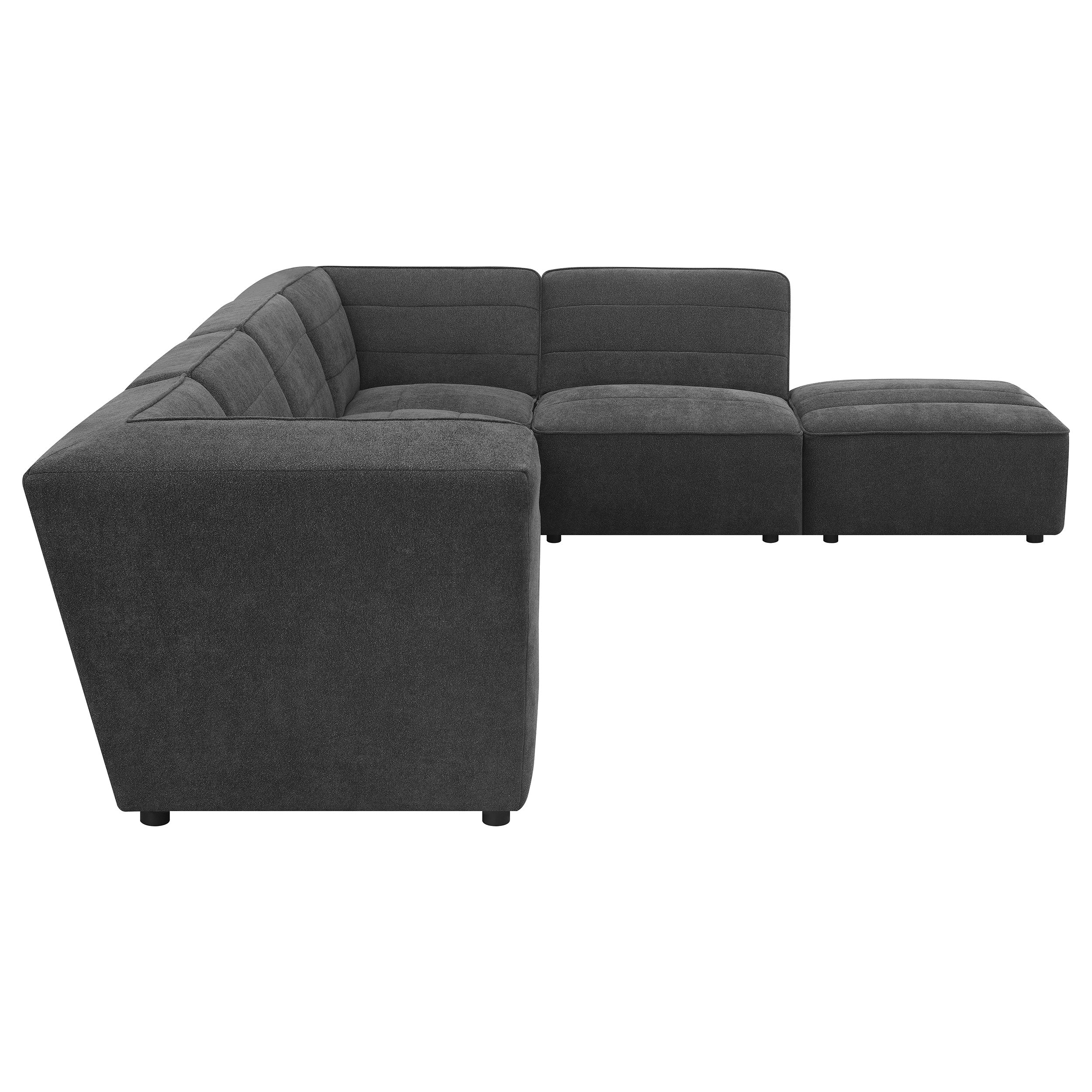 Sunny Upholstered Armless Chair Dark Charcoal - Image 18