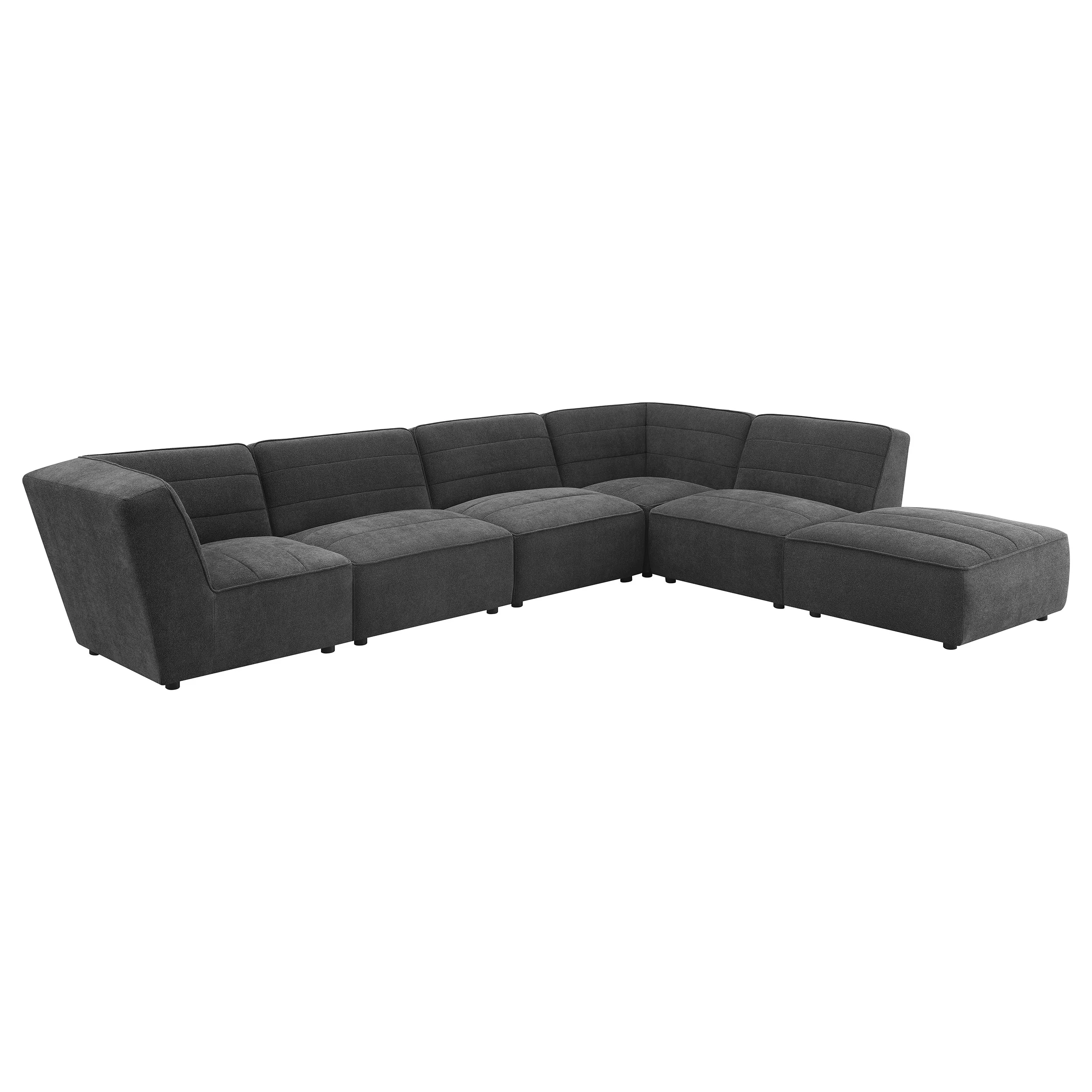 Sunny Upholstered Corner Chair Dark Charcoal - Image 10